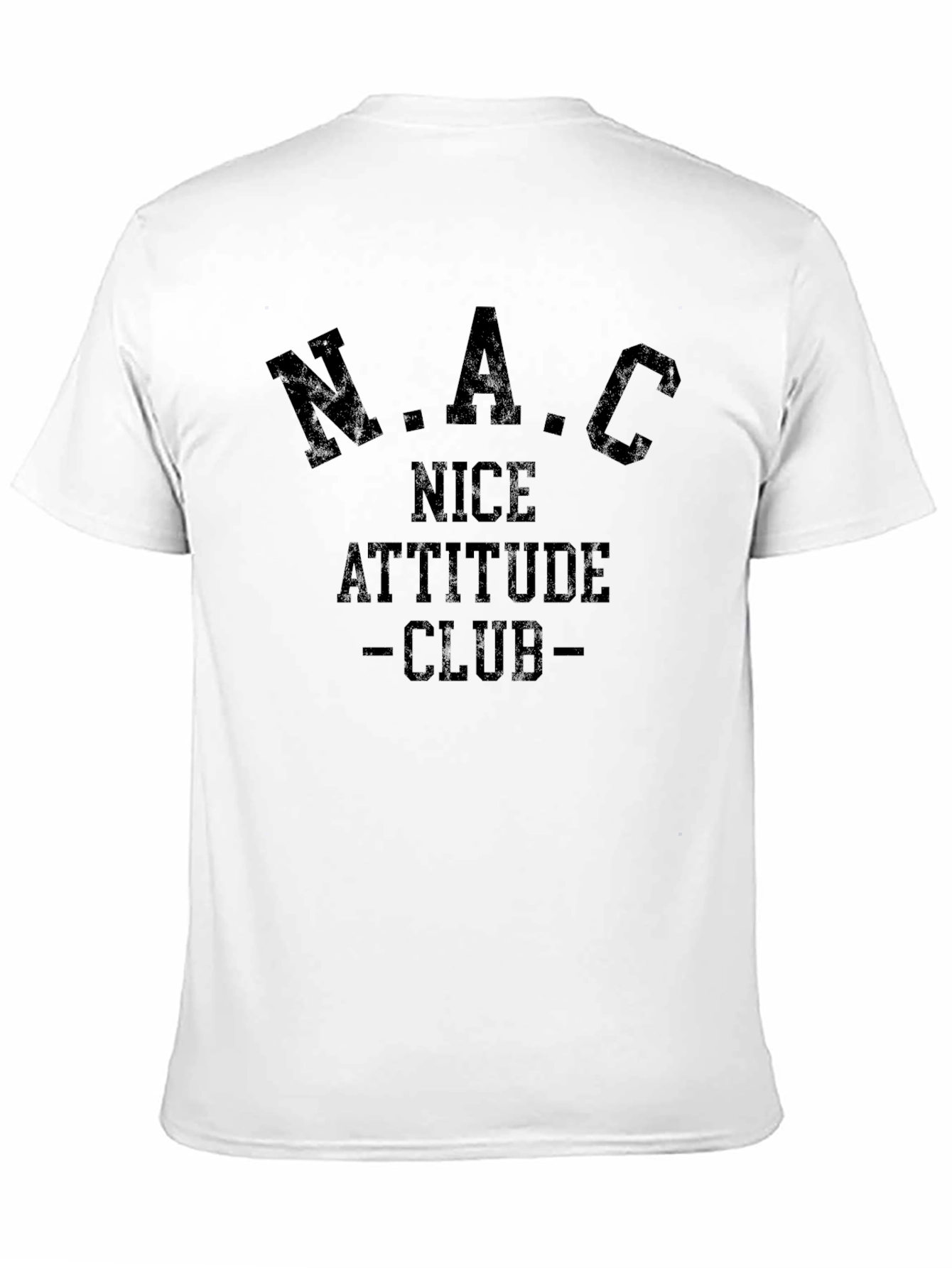 N.A.C Nice Attitude Club Black T-Shirt
