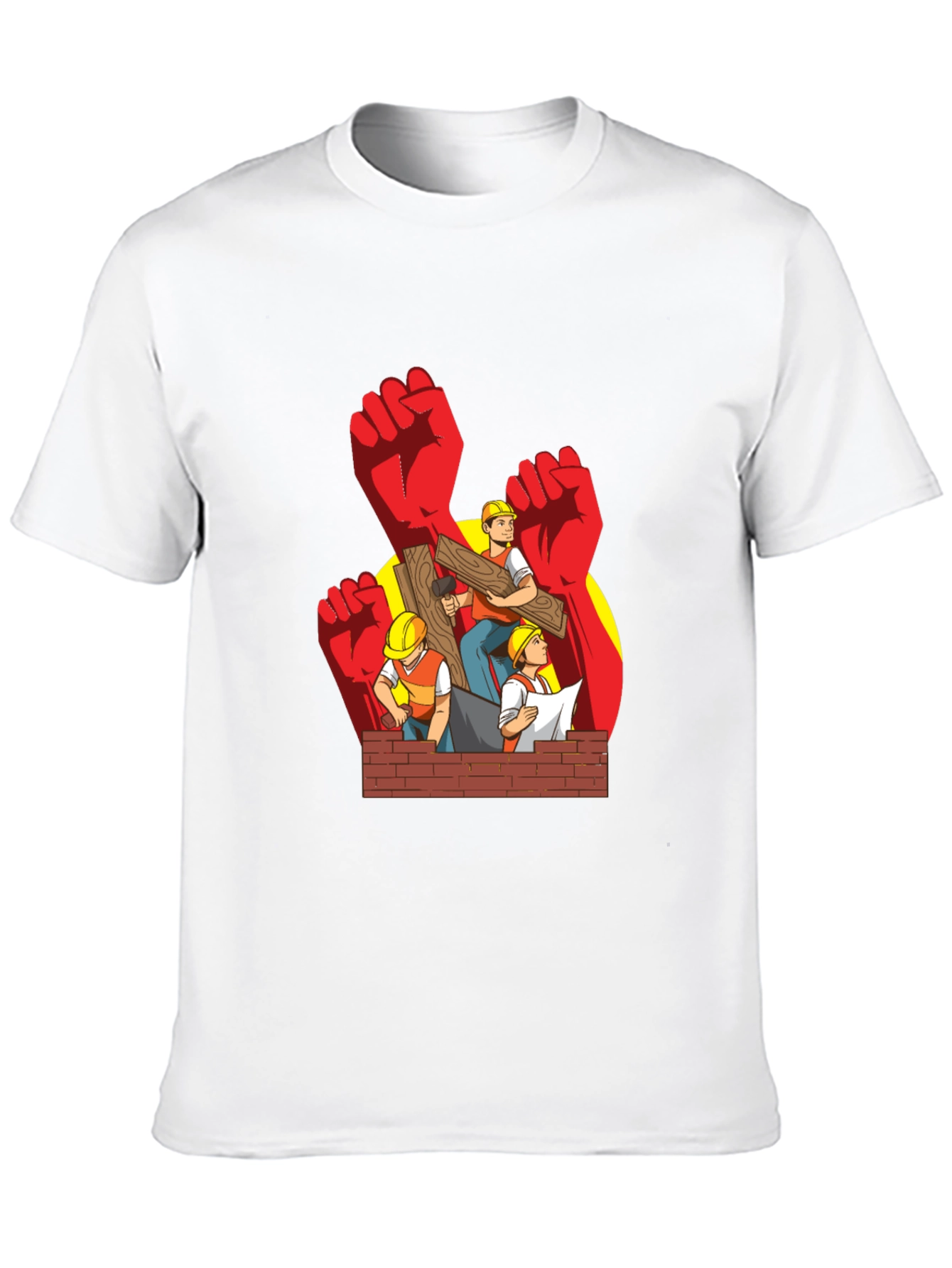 Construction Worker Graphic T-Shirt