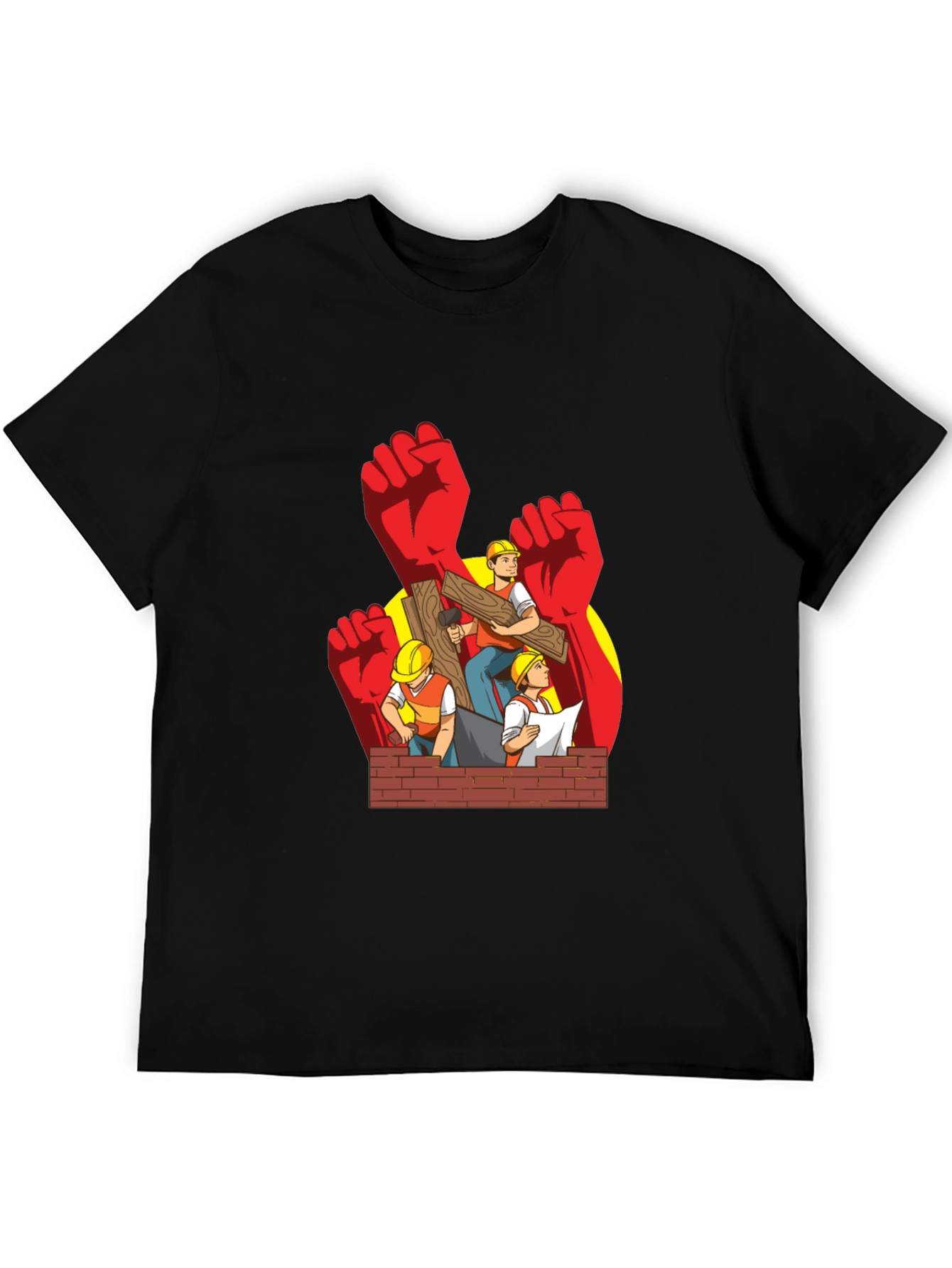 Construction Worker Graphic T-Shirt