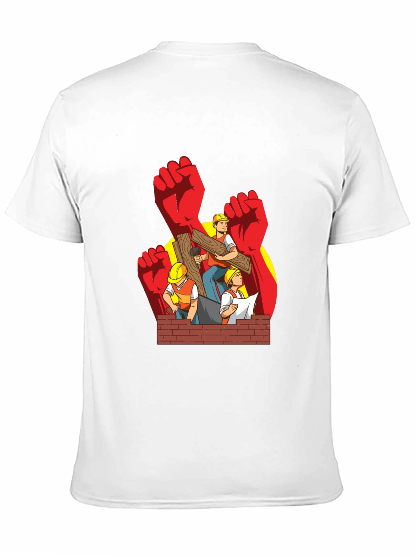 Construction Worker Graphic T-Shirt
