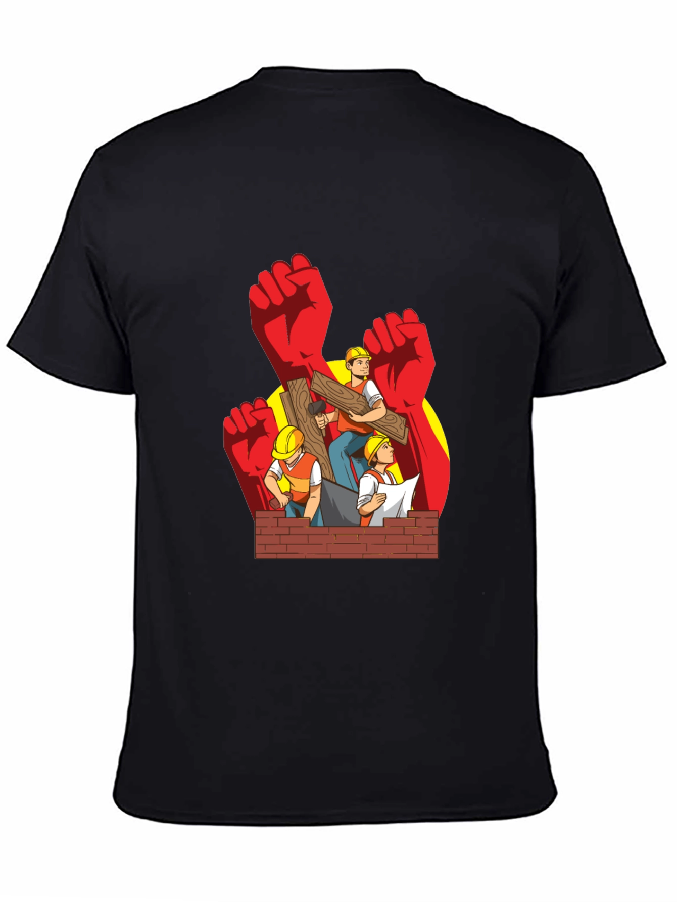 Construction Worker Graphic T-Shirt