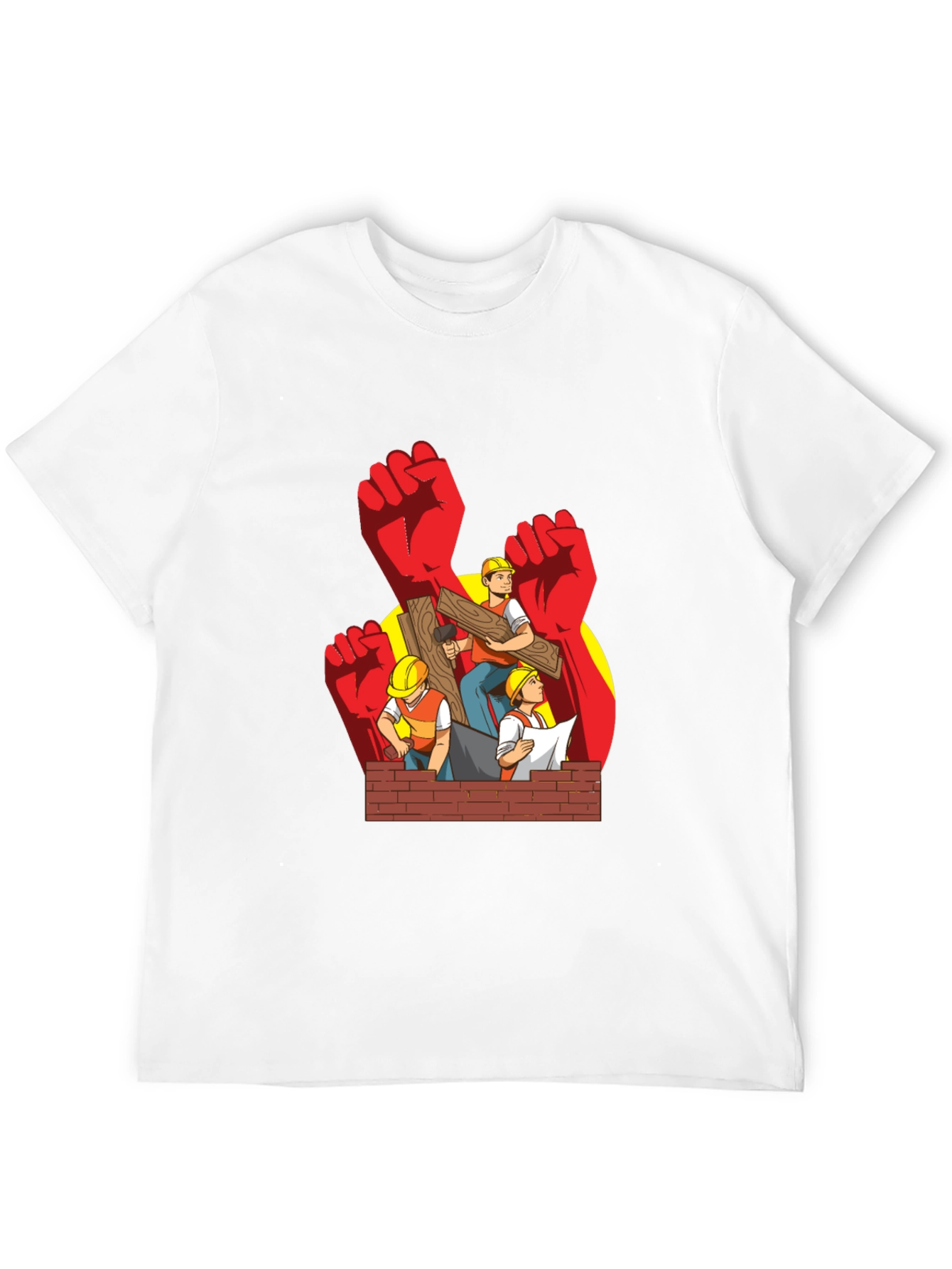 Construction Worker Graphic T-Shirt