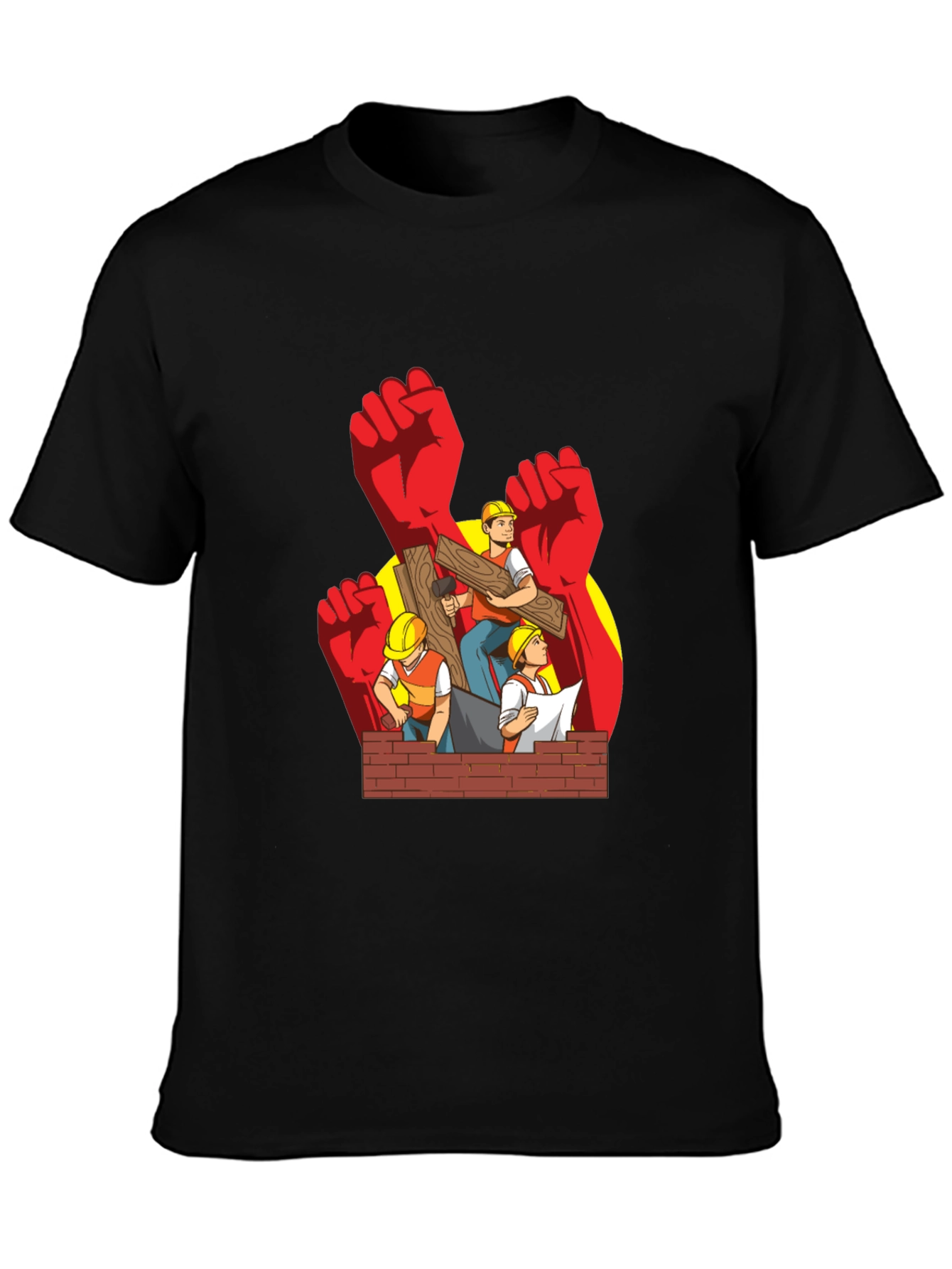 Construction Worker Graphic T-Shirt