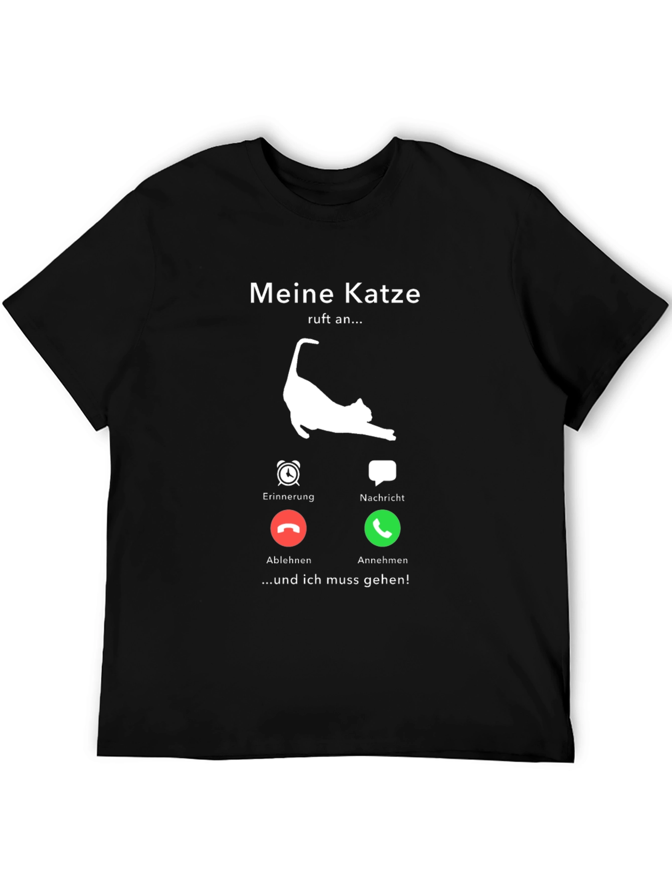 Meine Katze Calls Mens T-Shirt - Cat Lover Tee