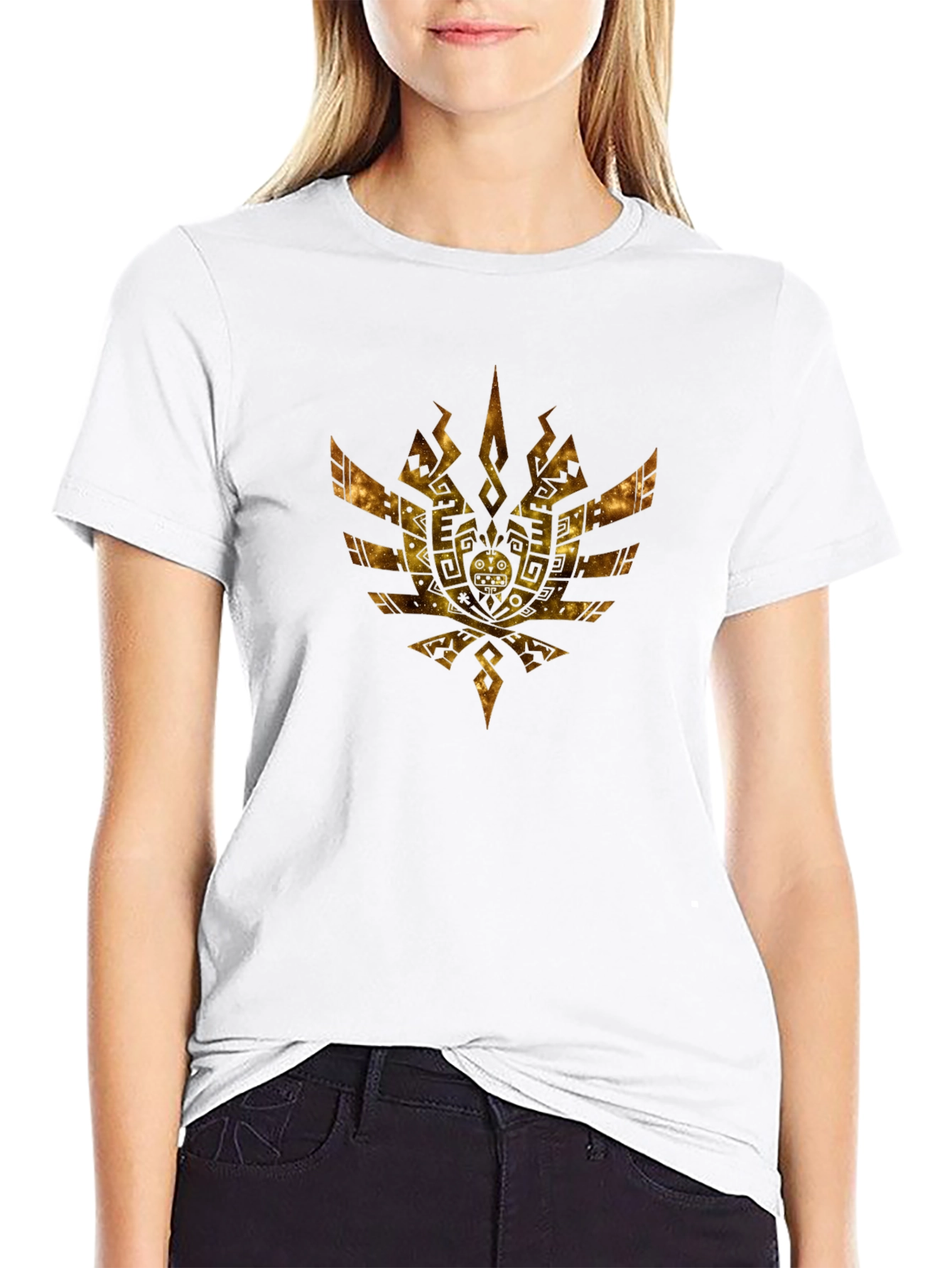 Golden Crest Black T-Shirt
