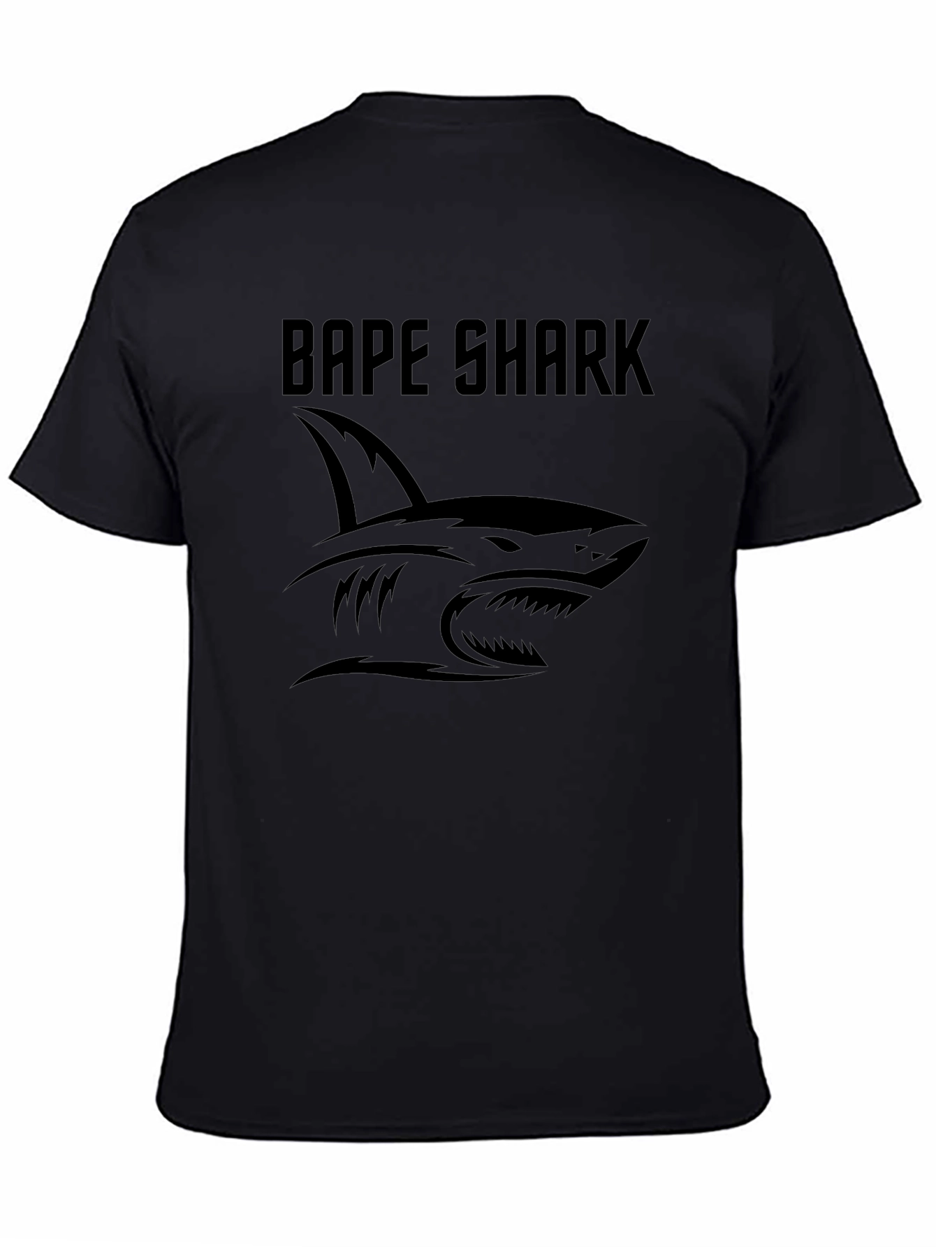 Bape Shark Graphic Tee - Classic Black