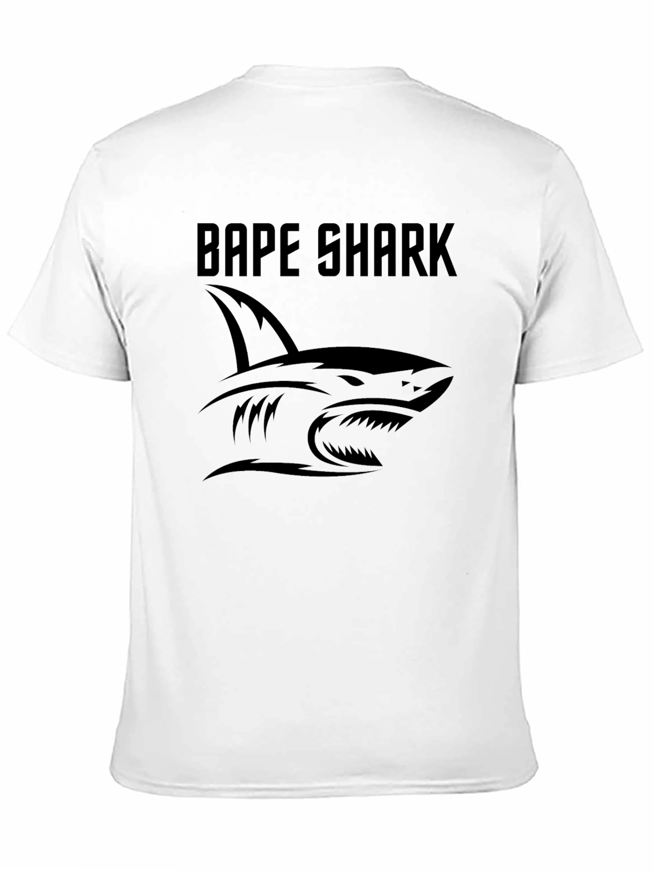 Bape Shark Graphic Tee - Classic Black