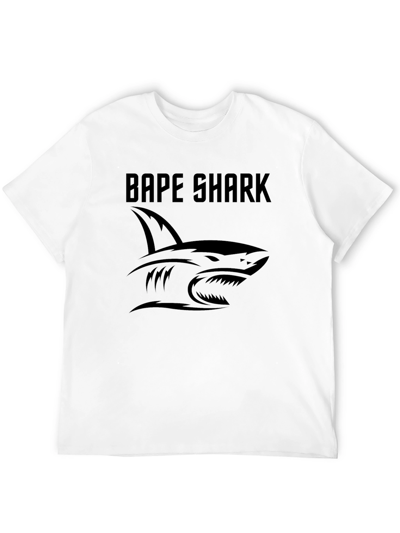 Bape Shark Graphic Tee - Classic Black
