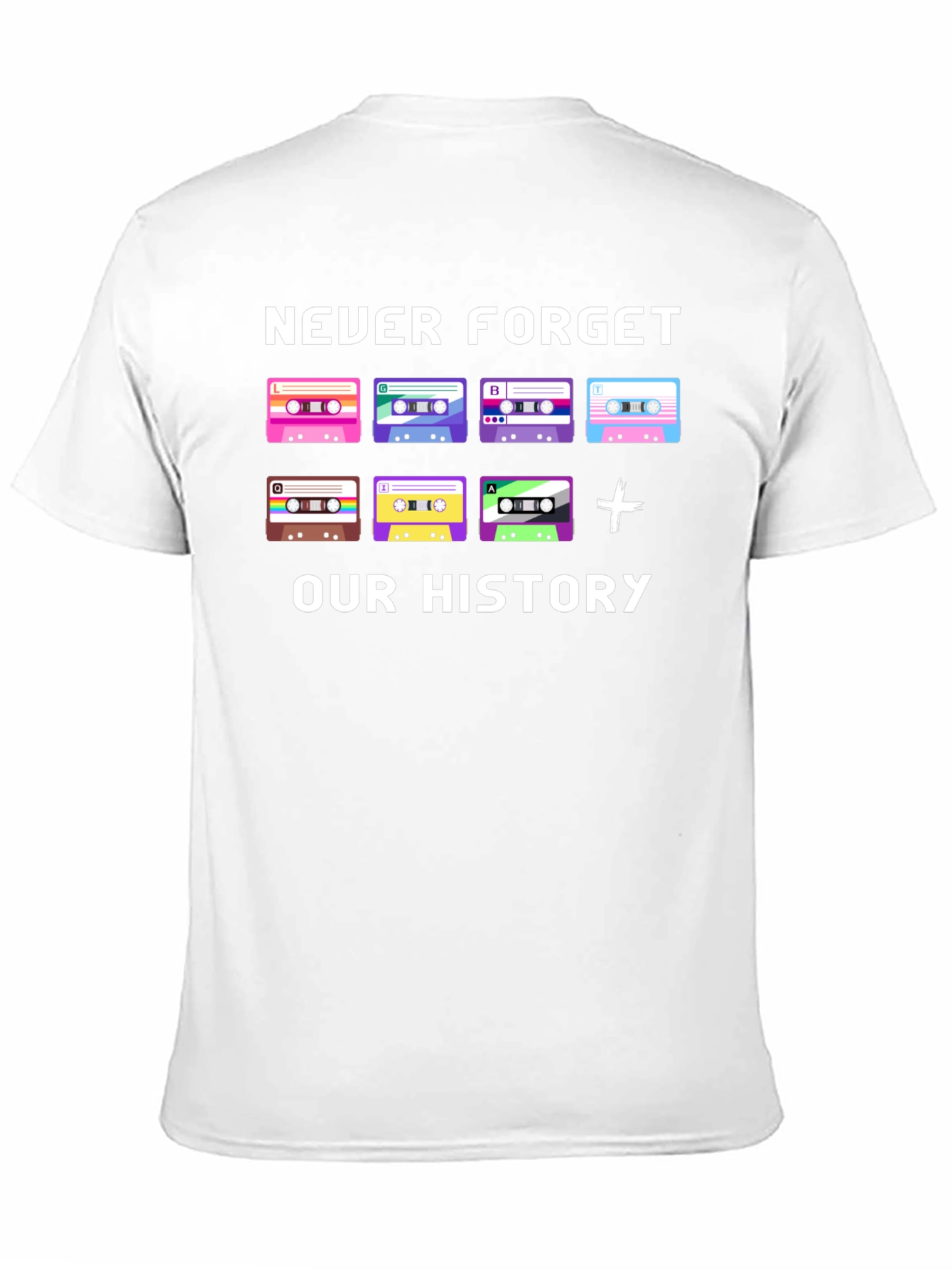Never Forget Our History Cassette Tape T-Shirt