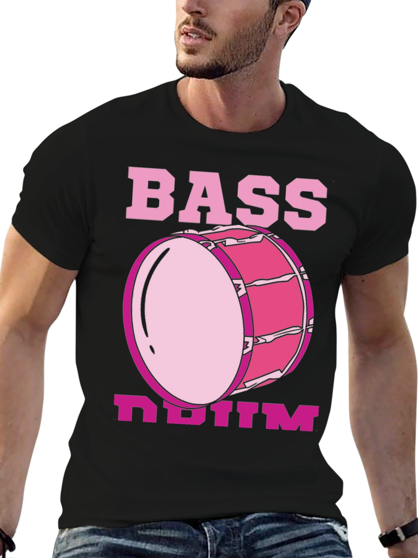 Bass Drum Graphic Tee - Music Lovers T-Shirt