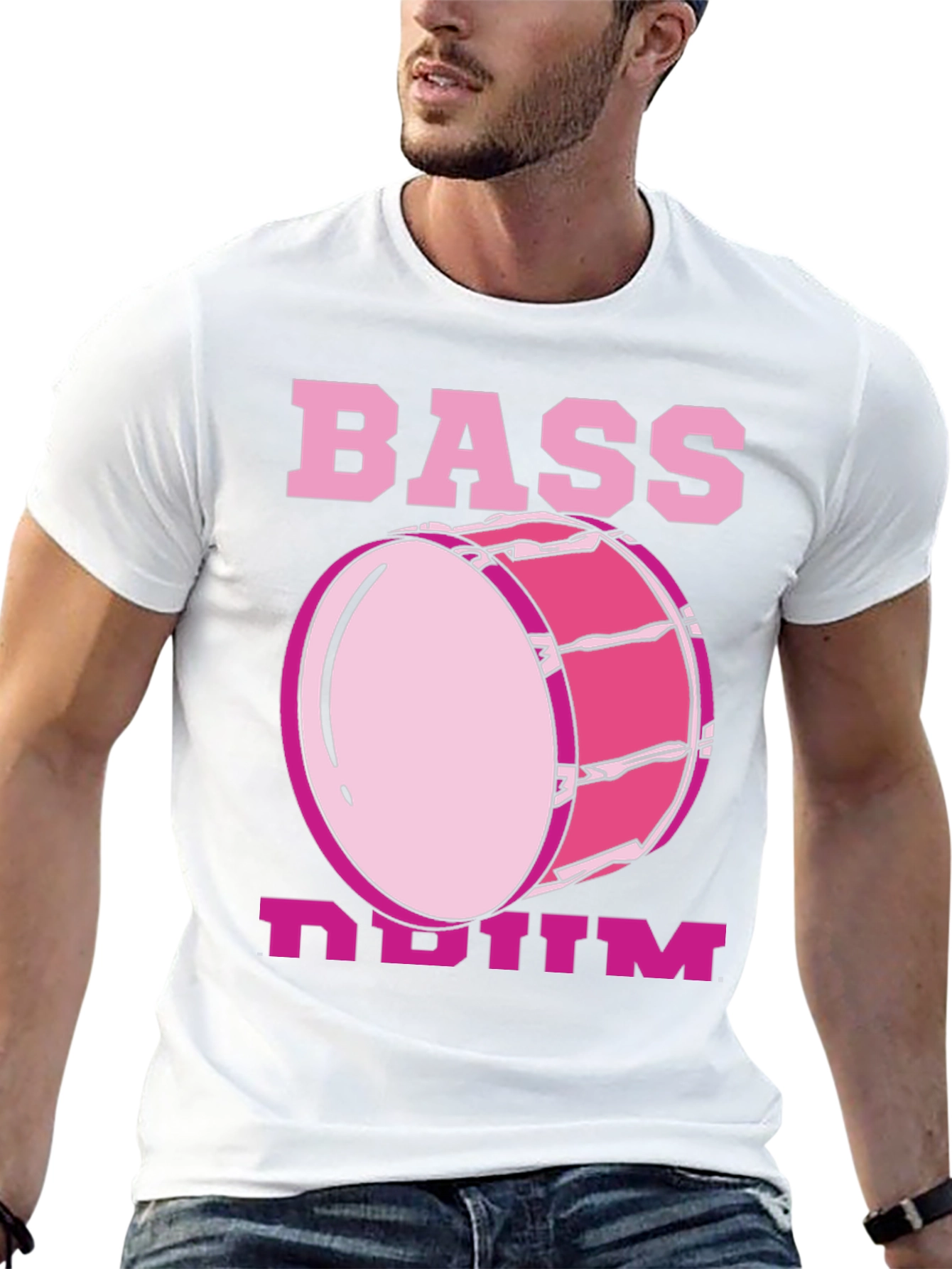 Bass Drum Graphic Tee - Music Lovers T-Shirt