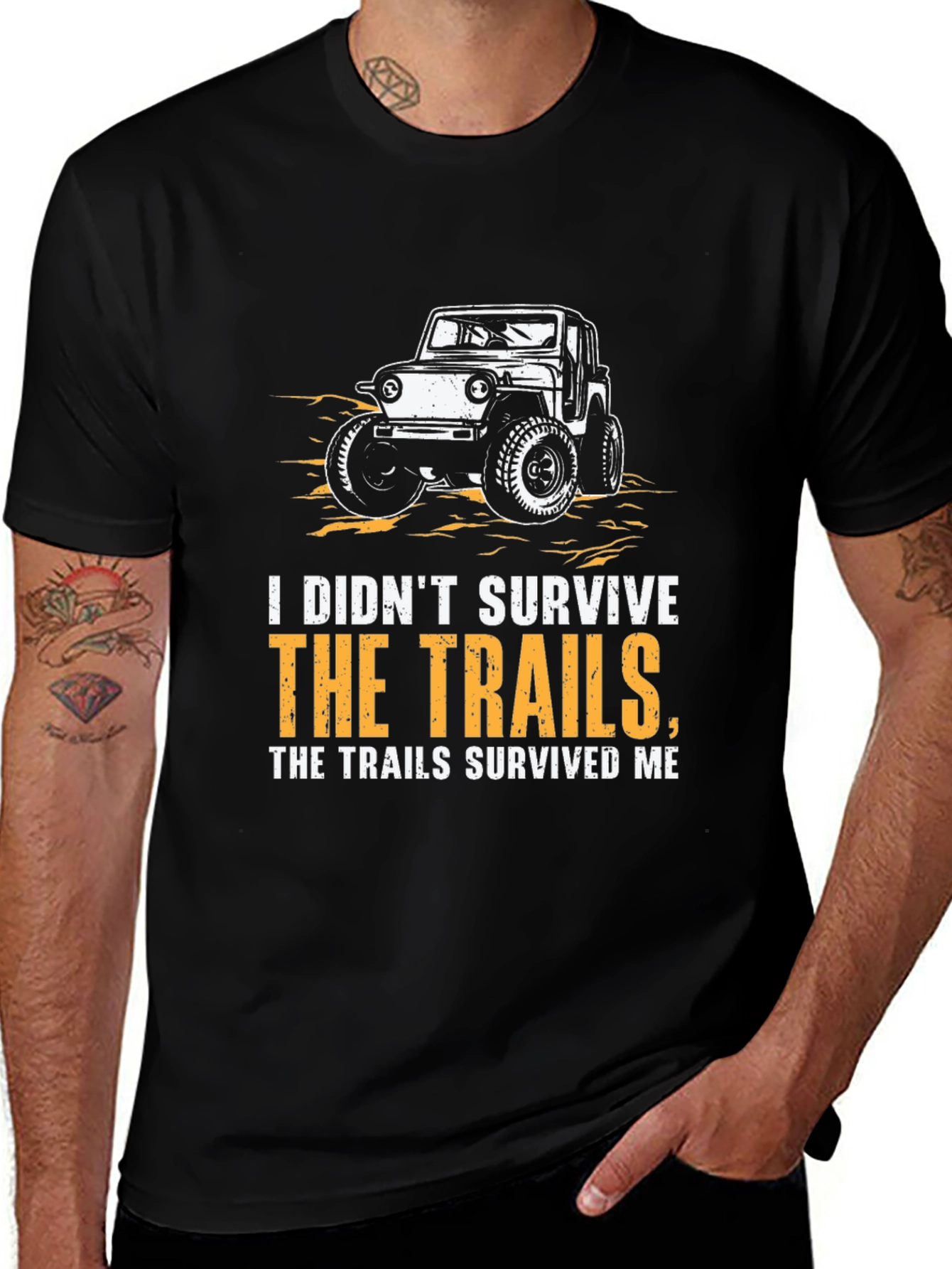 Off-Roading Humor Graphic T-Shirt - Trail Survivor