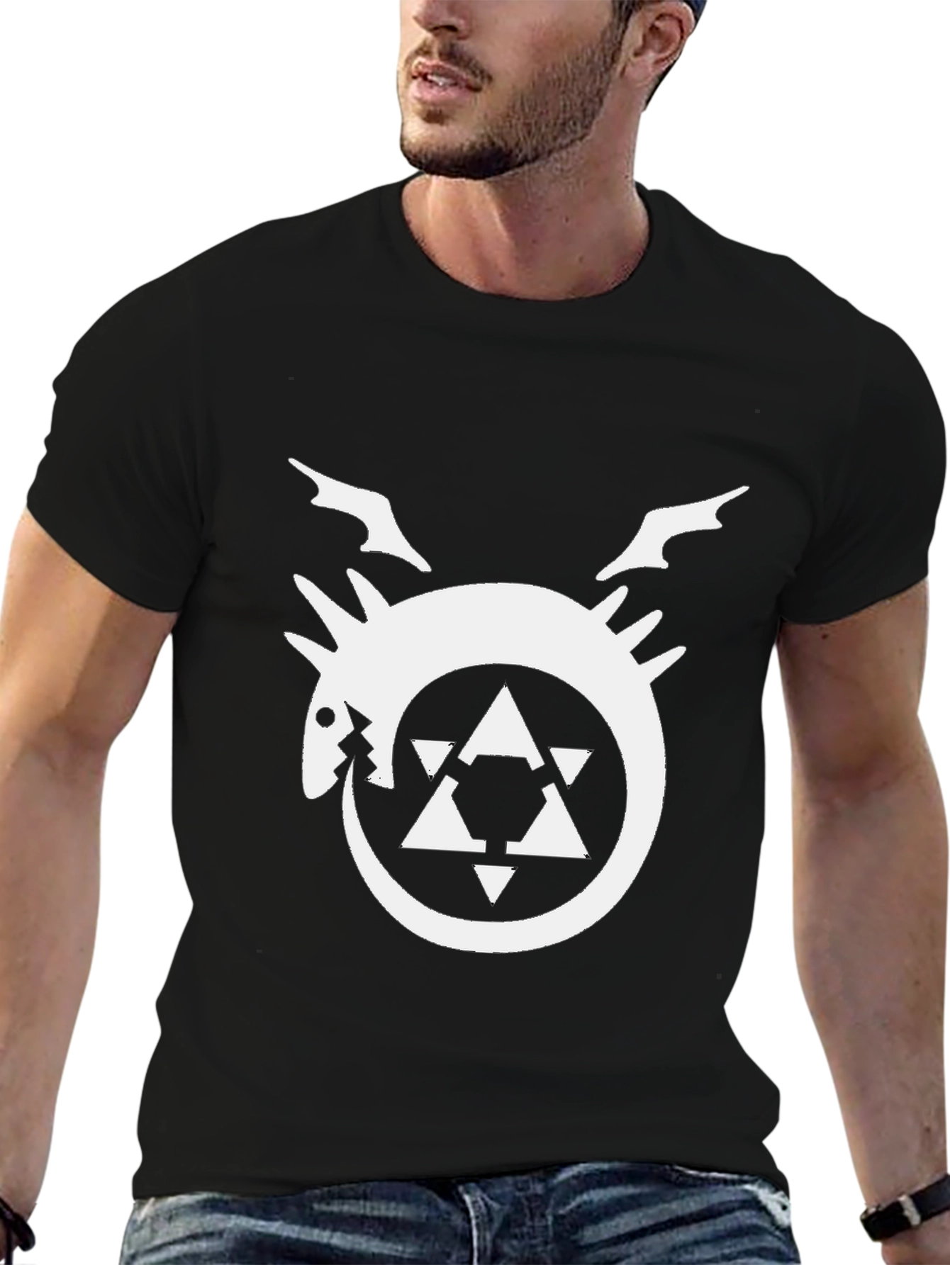 Ouroboros T-Shirt - Dragon Circle Symbol