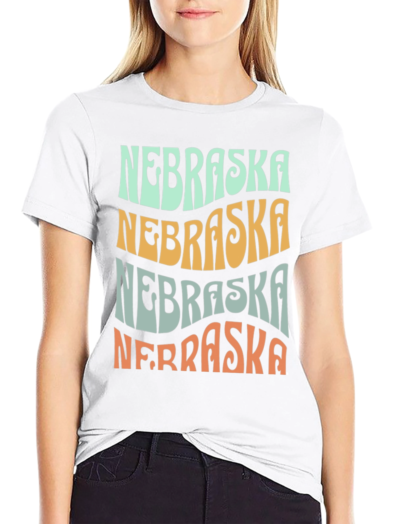 Nebraska Graphic T-Shirt Retro Style