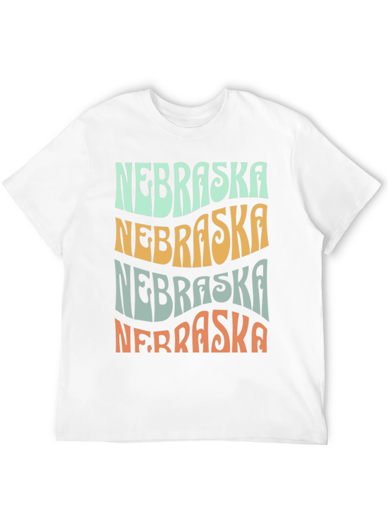 Nebraska Graphic T-Shirt Retro Style