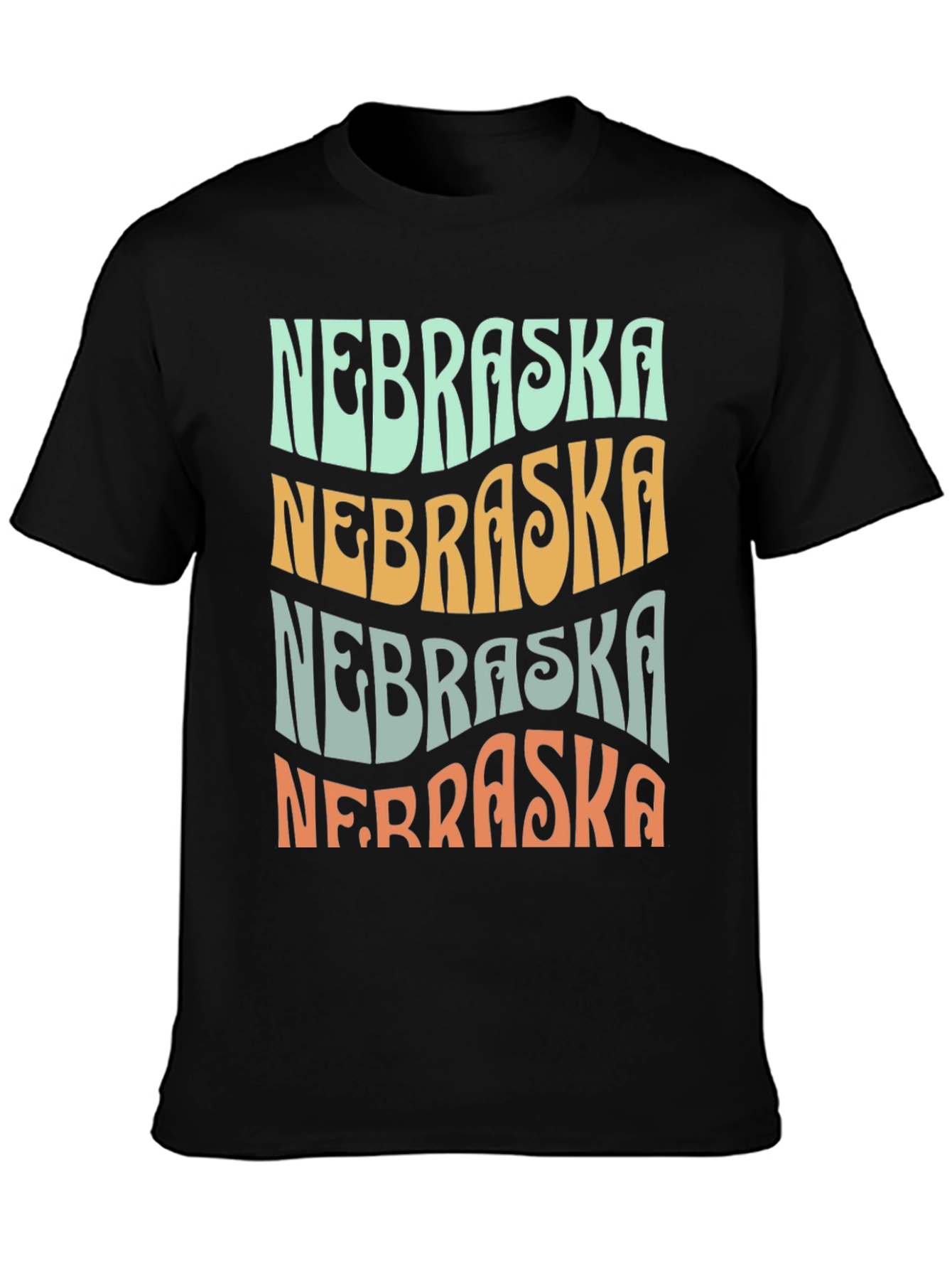 Nebraska Graphic T-Shirt Retro Style