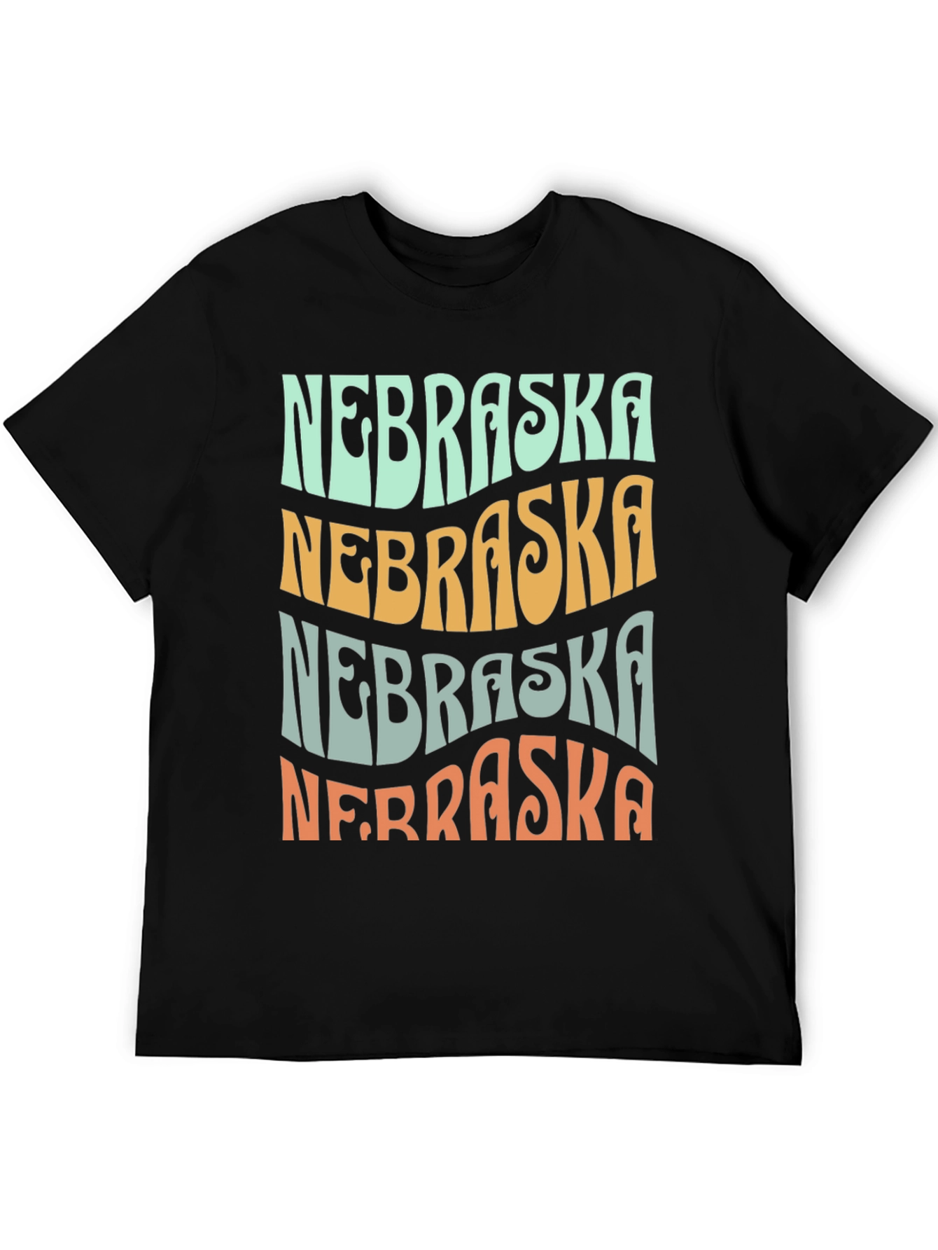 Nebraska Graphic T-Shirt Retro Style