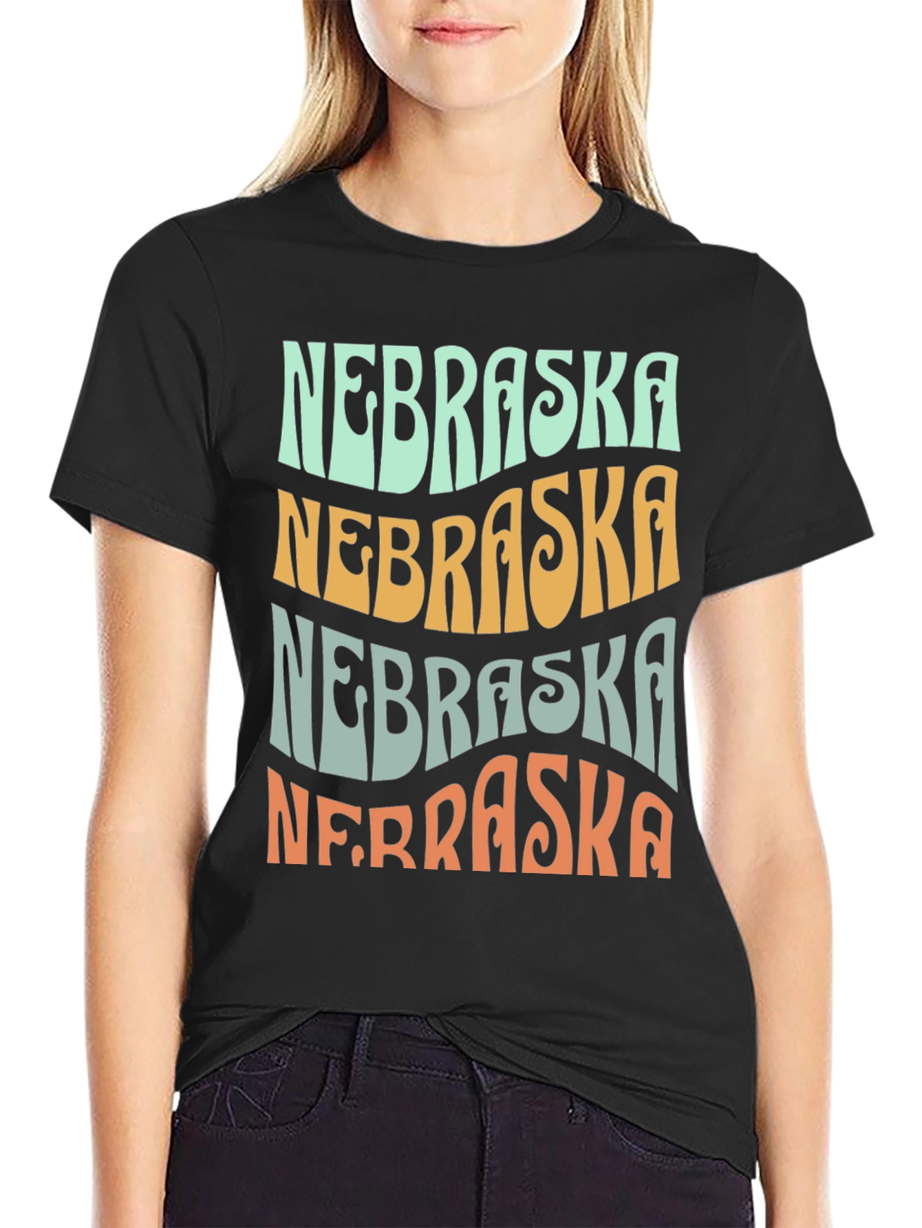 Nebraska Graphic T-Shirt Retro Style