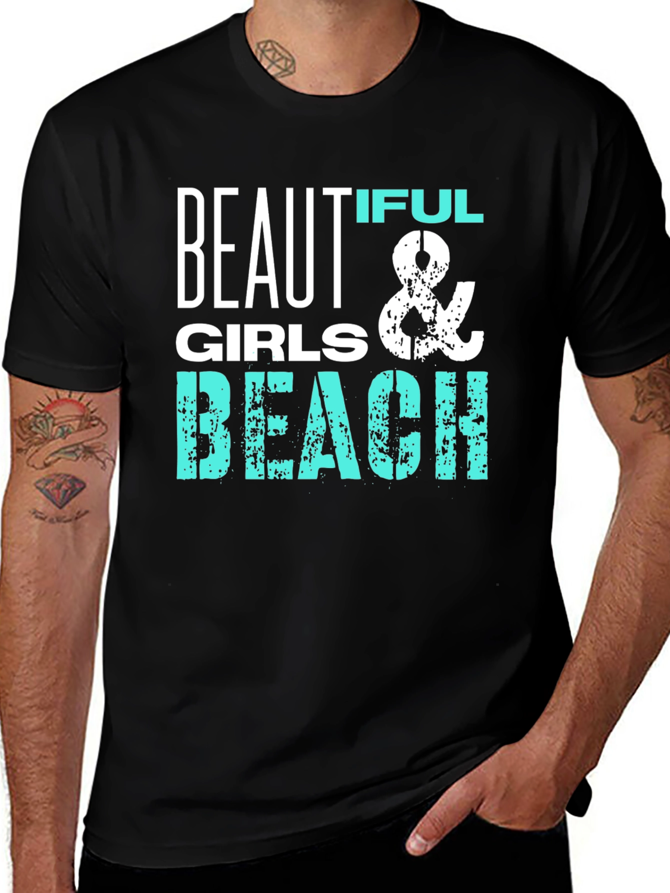 Beautiful Girls & Beach Graphic T-Shirt