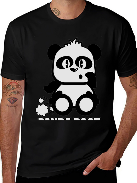 Panda Poof Black Graphic Tee