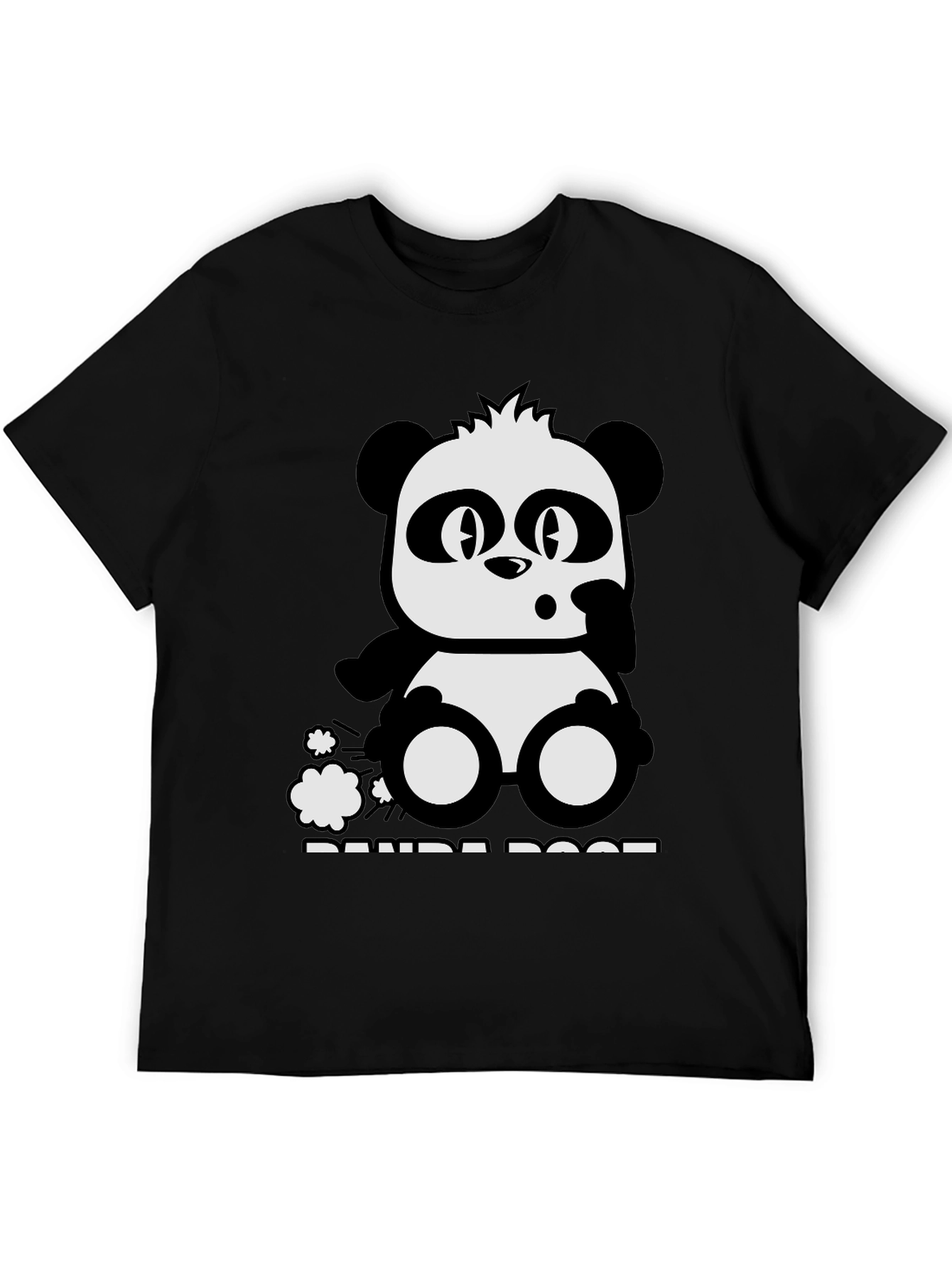 Panda Poof Black Graphic Tee