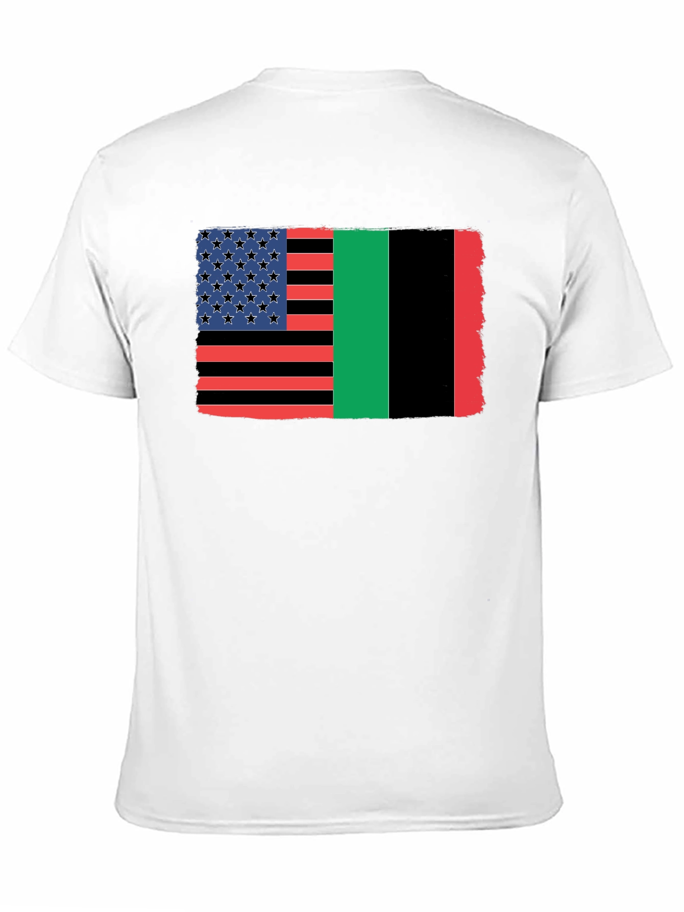 Pan-African Flag American Flag T-Shirt