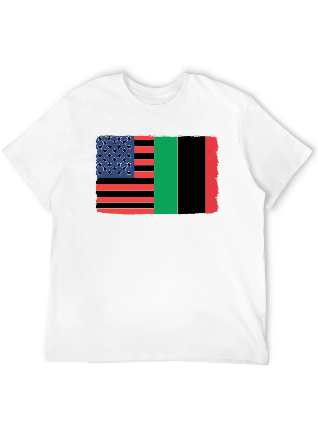 Pan-African Flag American Flag T-Shirt