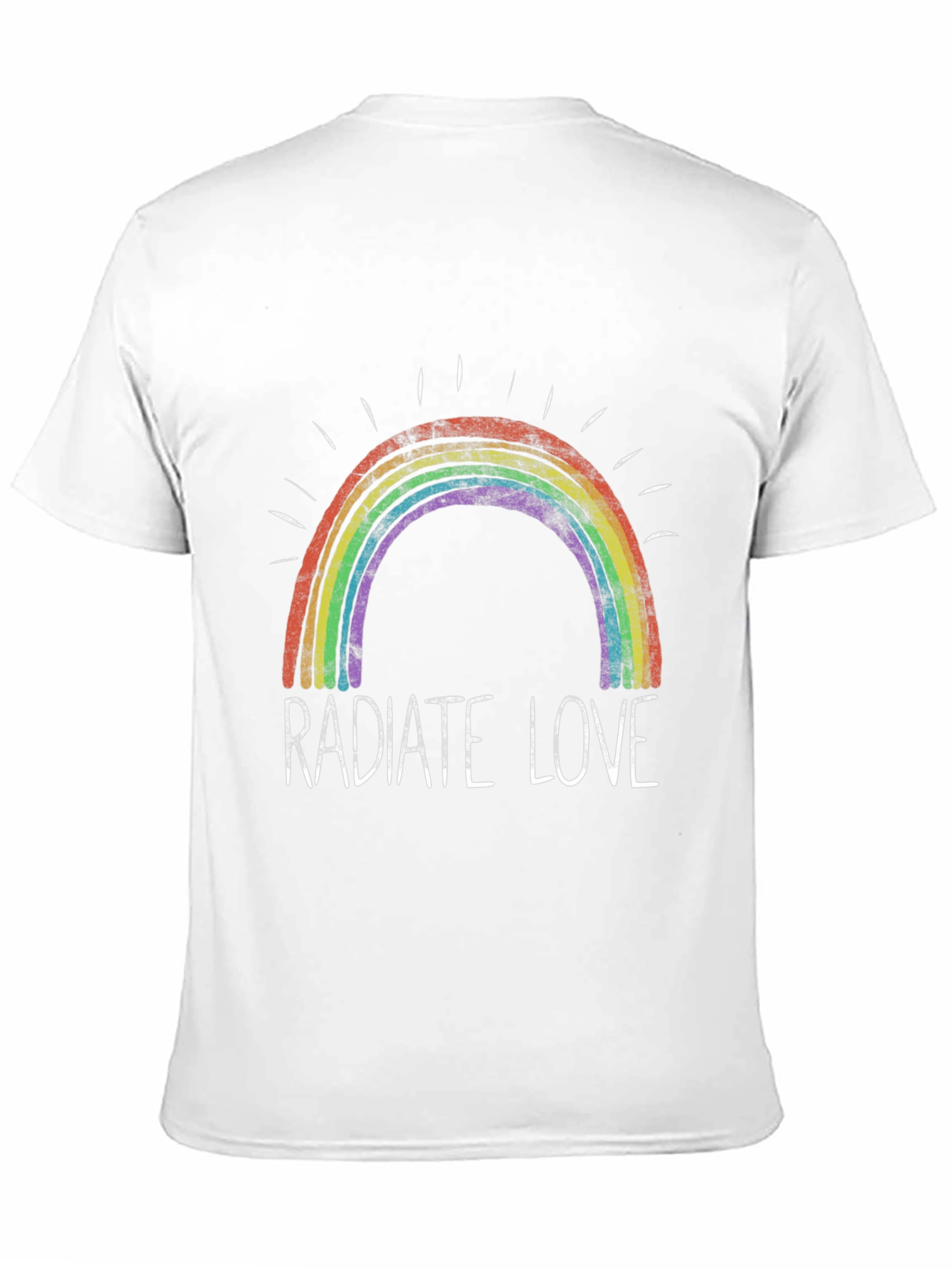 Radiate Love Rainbow Graphic T-Shirt