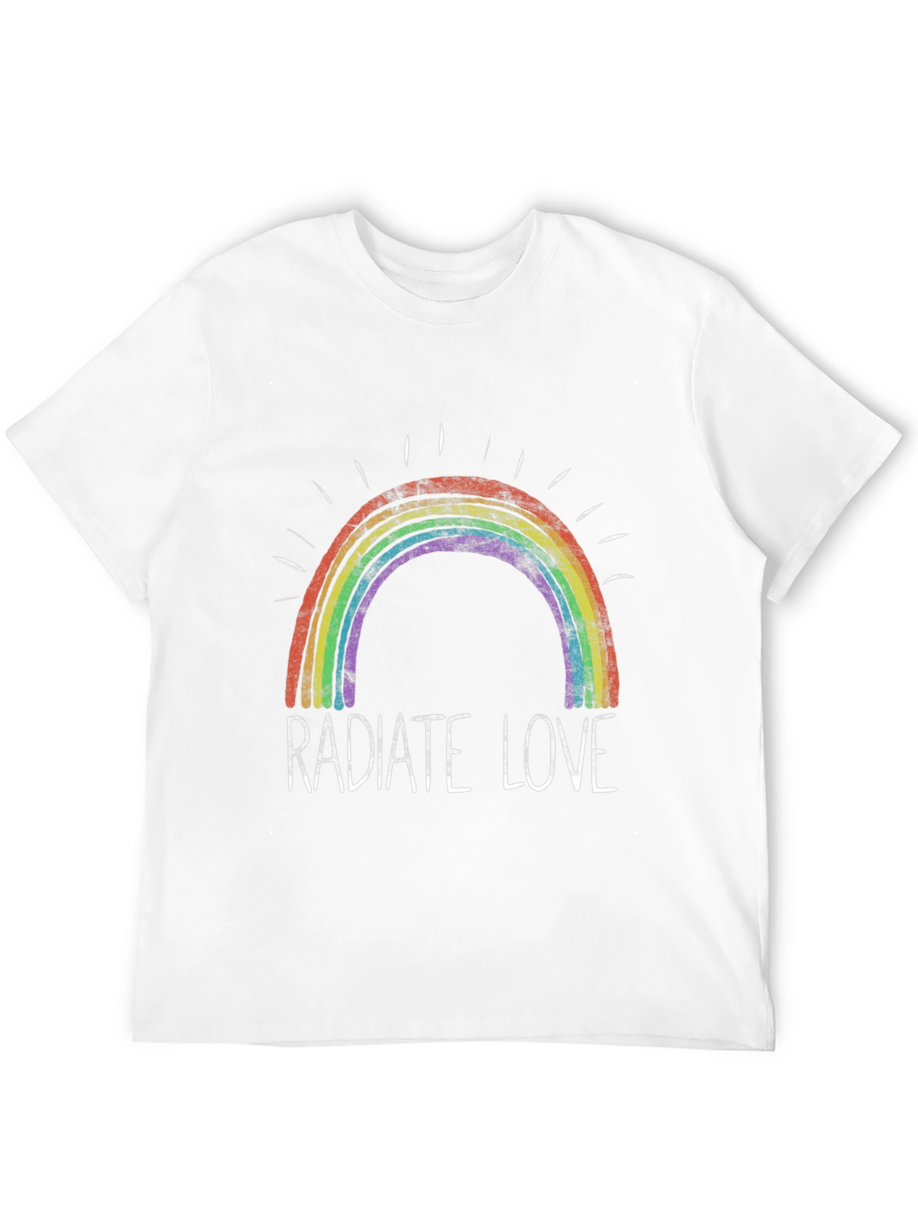 Radiate Love Rainbow Graphic T-Shirt