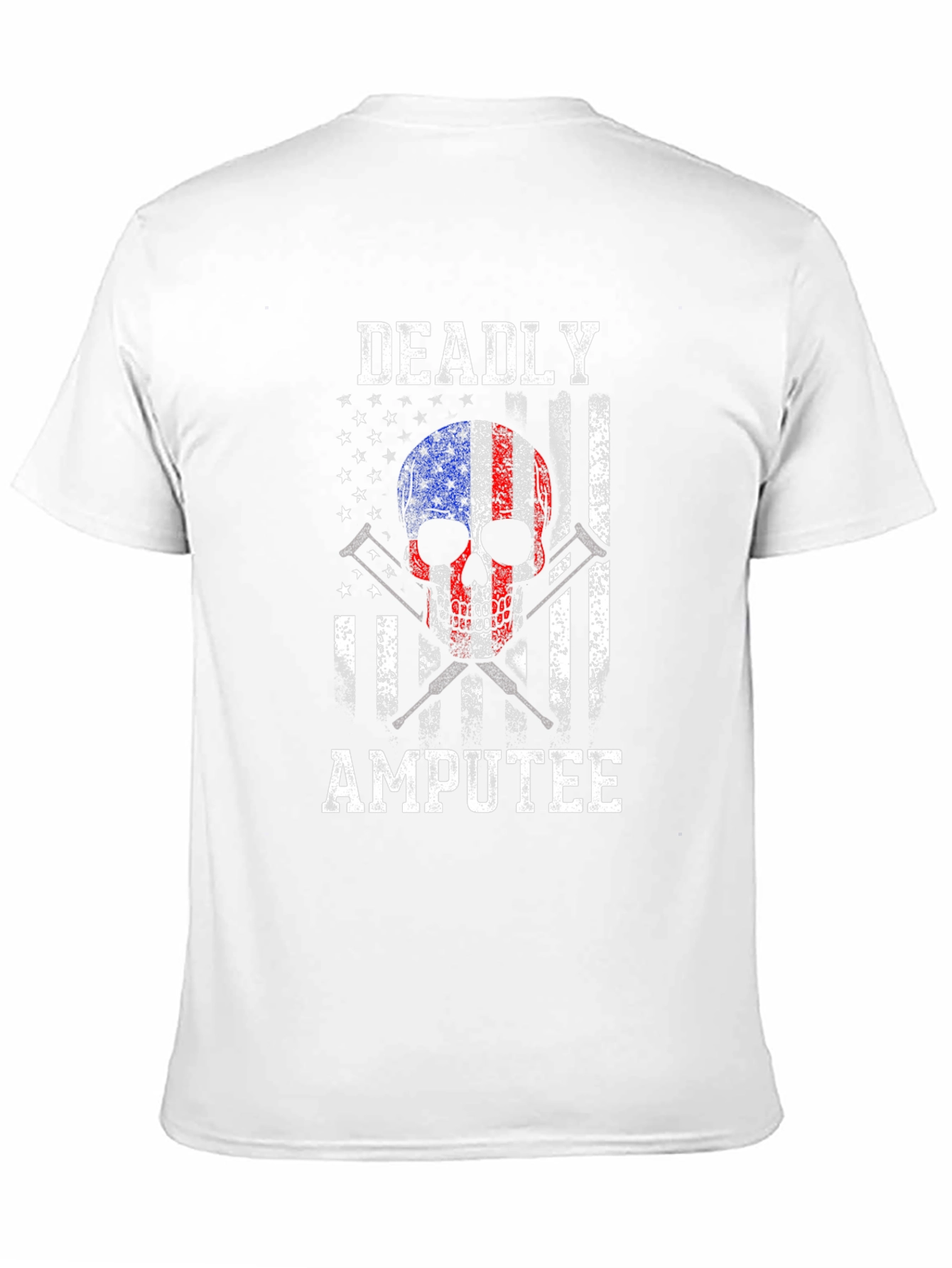 Deadly Amputee USA Flag Graphic T-Shirt