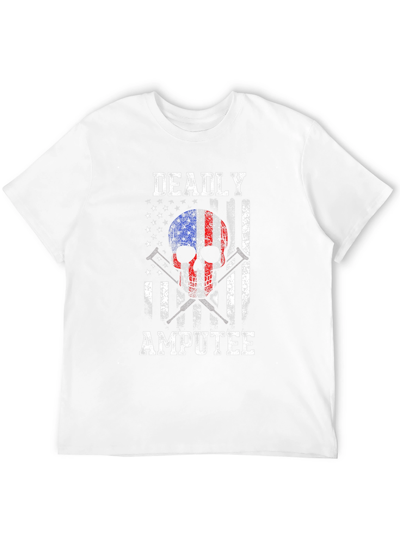 Deadly Amputee USA Flag Graphic T-Shirt