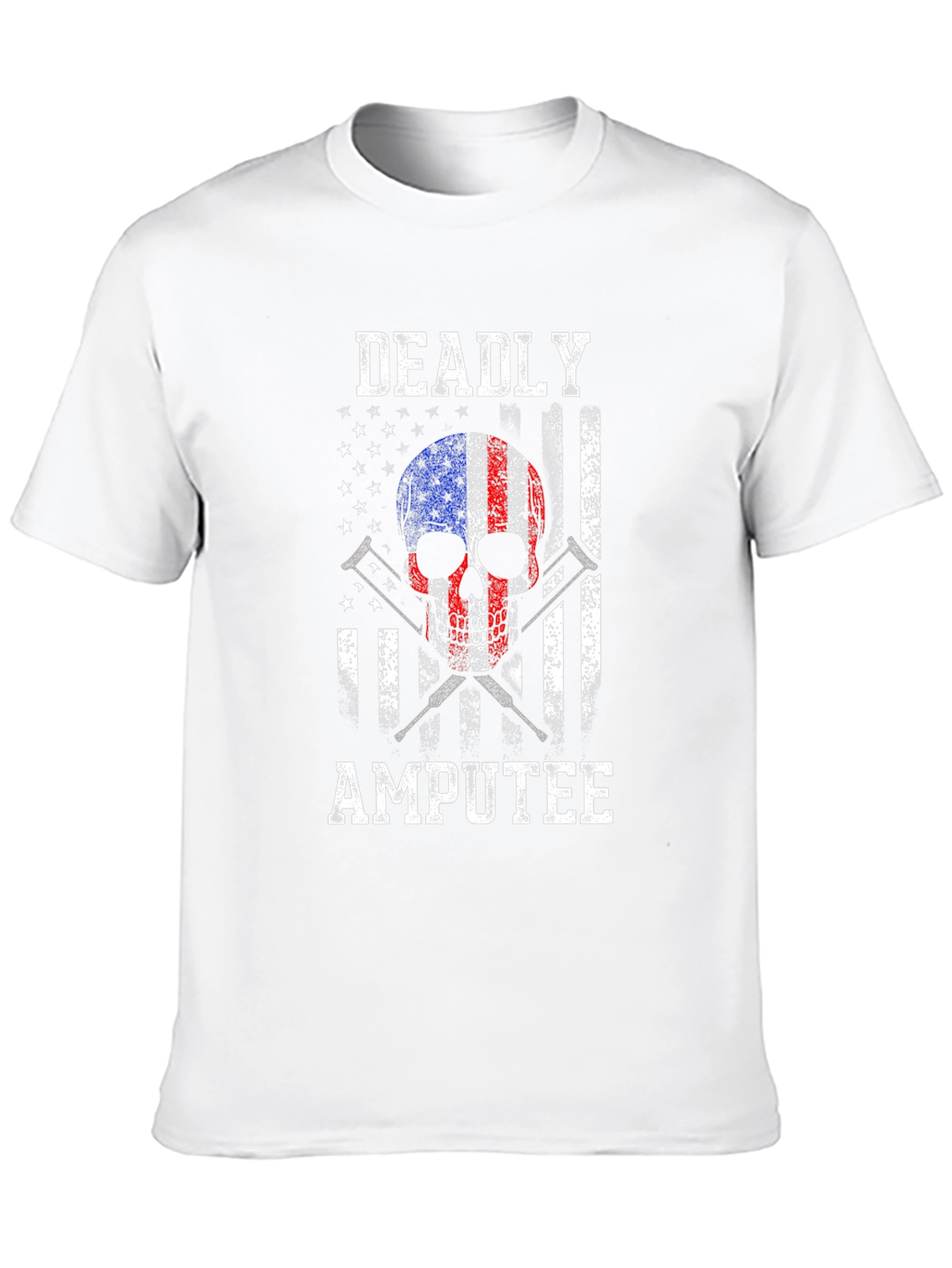 Deadly Amputee USA Flag Graphic T-Shirt