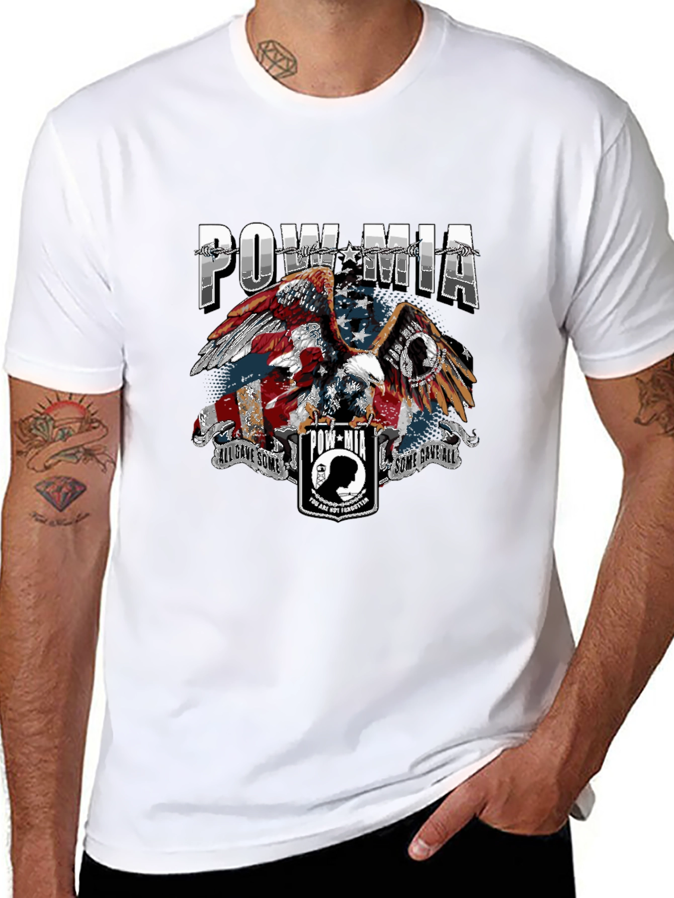 POW MIA Eagle T-Shirt - Some Gave All