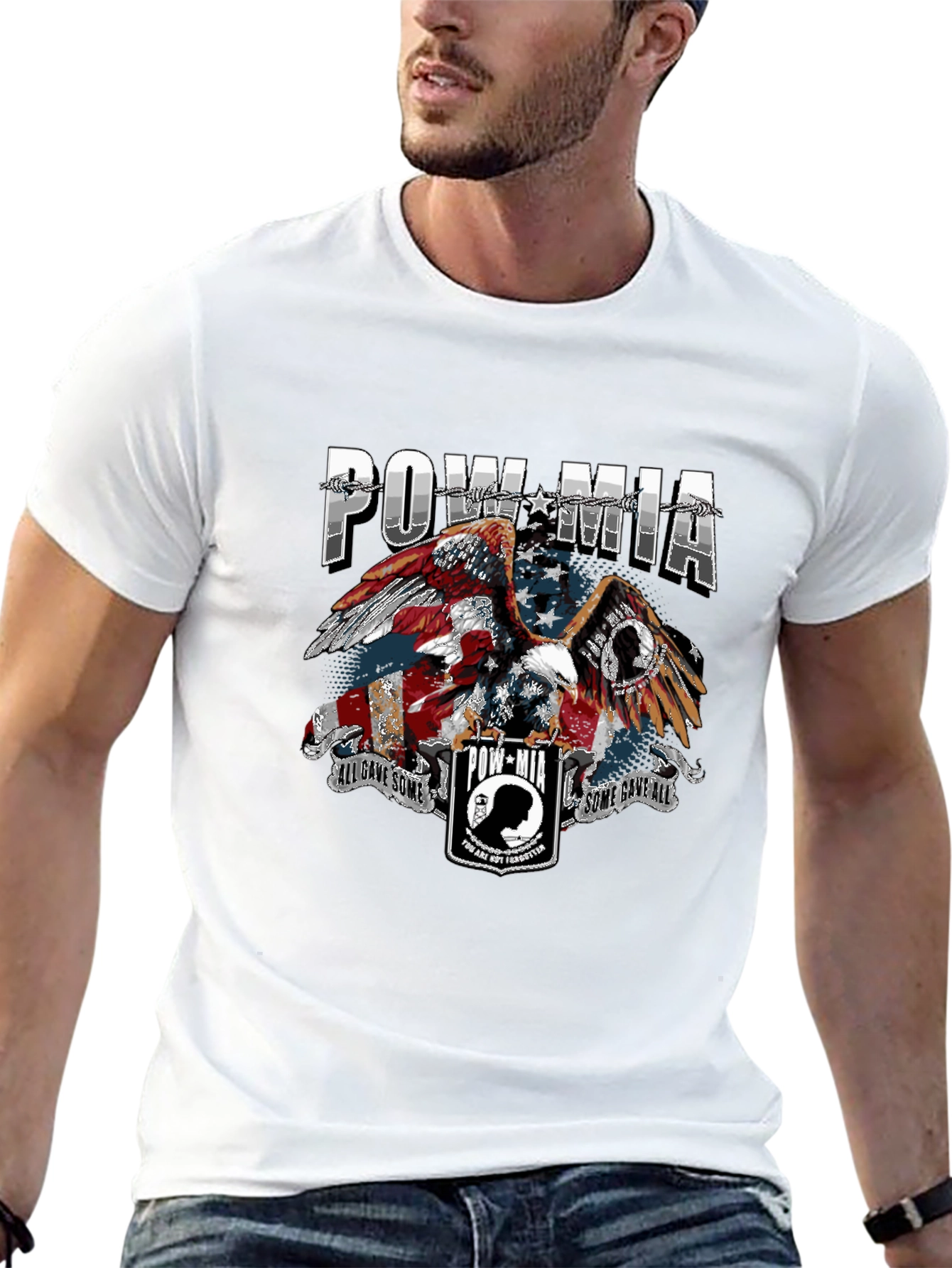 POW MIA Eagle T-Shirt - Some Gave All