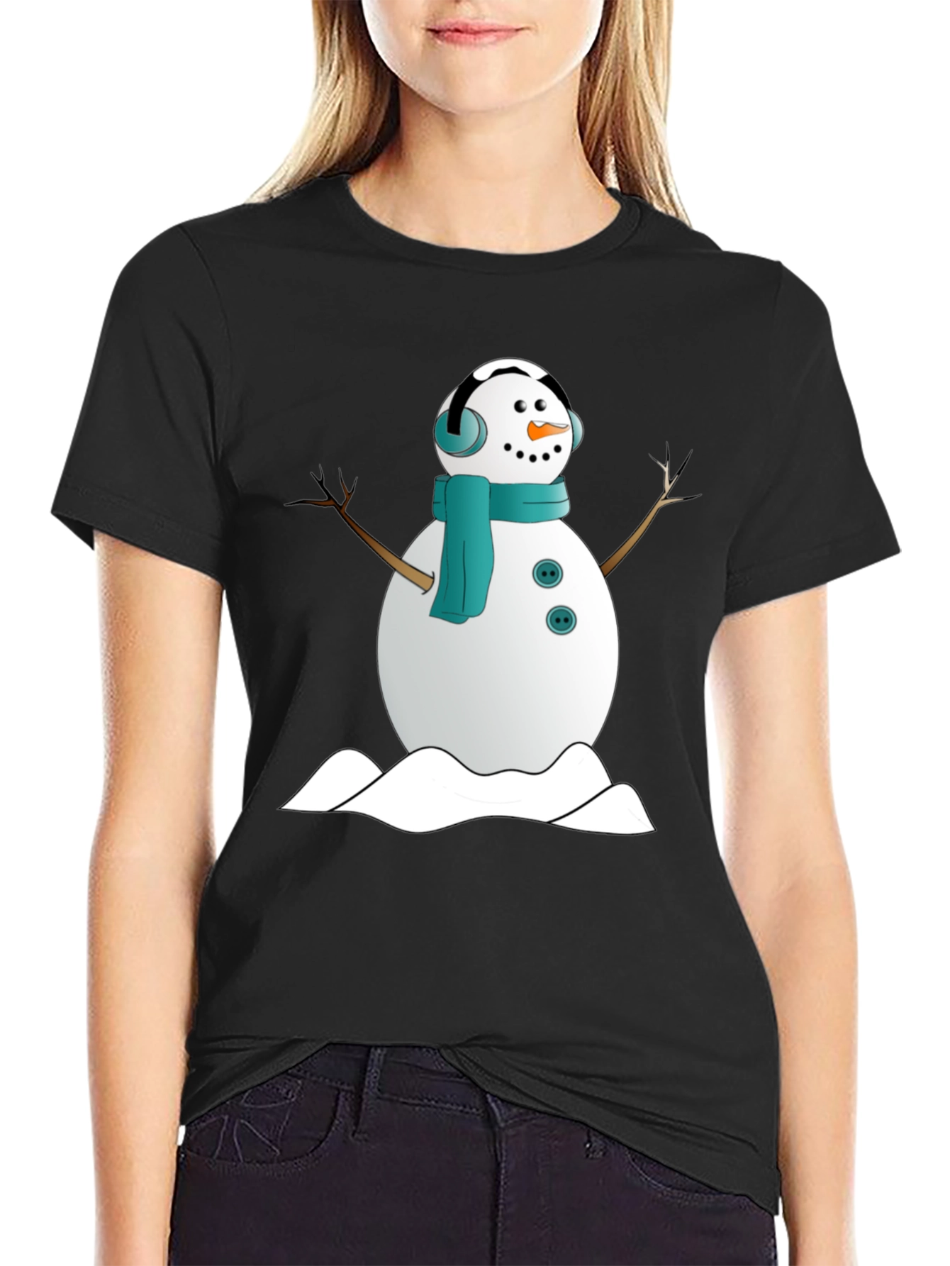 Snowman Graphic Tee - Winter Holiday Shirt