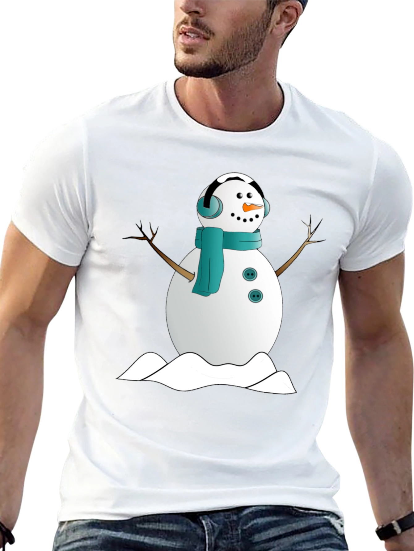 Snowman Graphic Tee - Winter Holiday Shirt