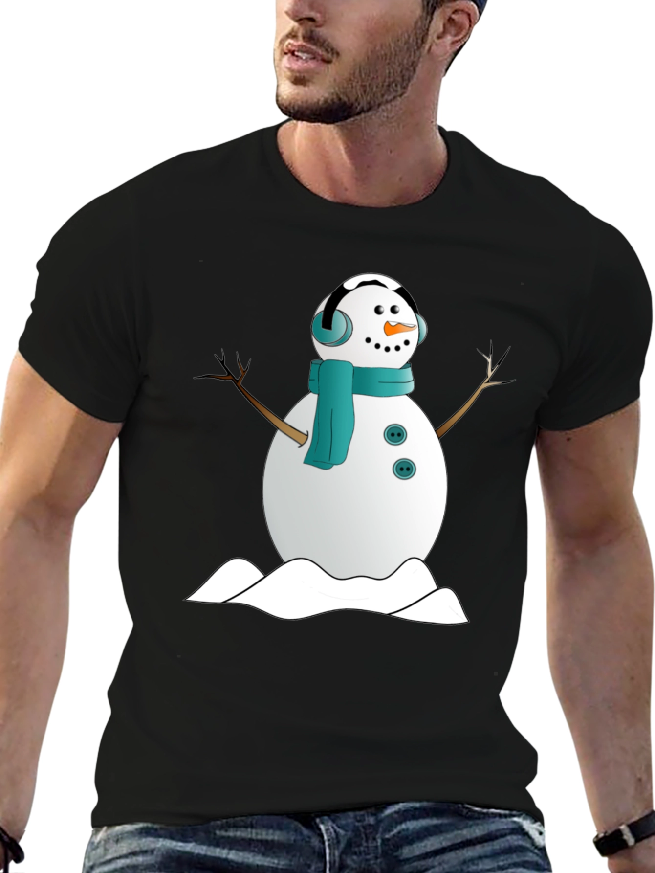 Snowman Graphic Tee - Winter Holiday Shirt