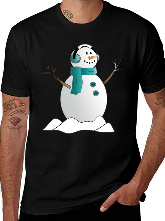Snowman Graphic Tee - Winter Holiday Shirt