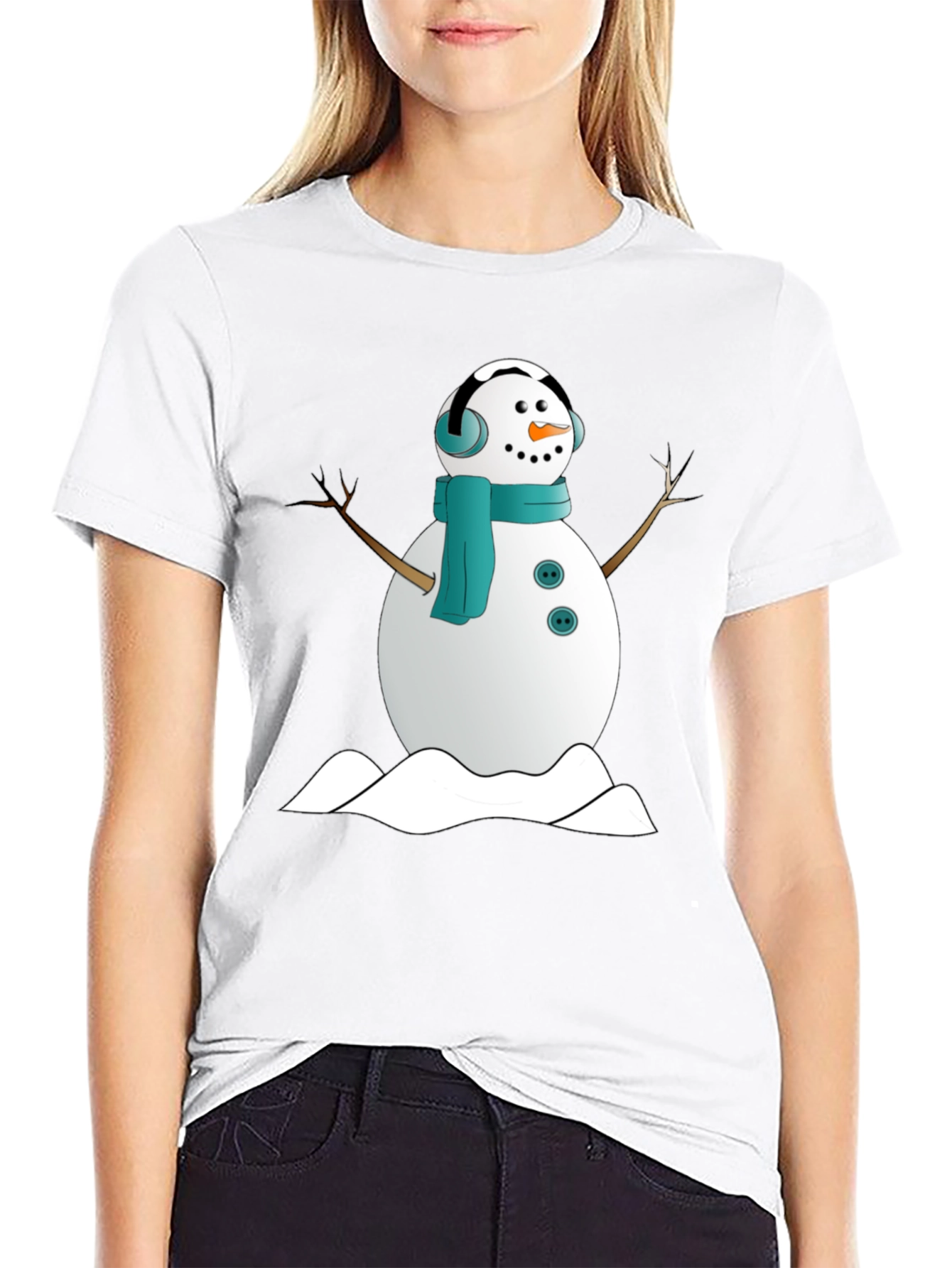 Snowman Graphic Tee - Winter Holiday Shirt