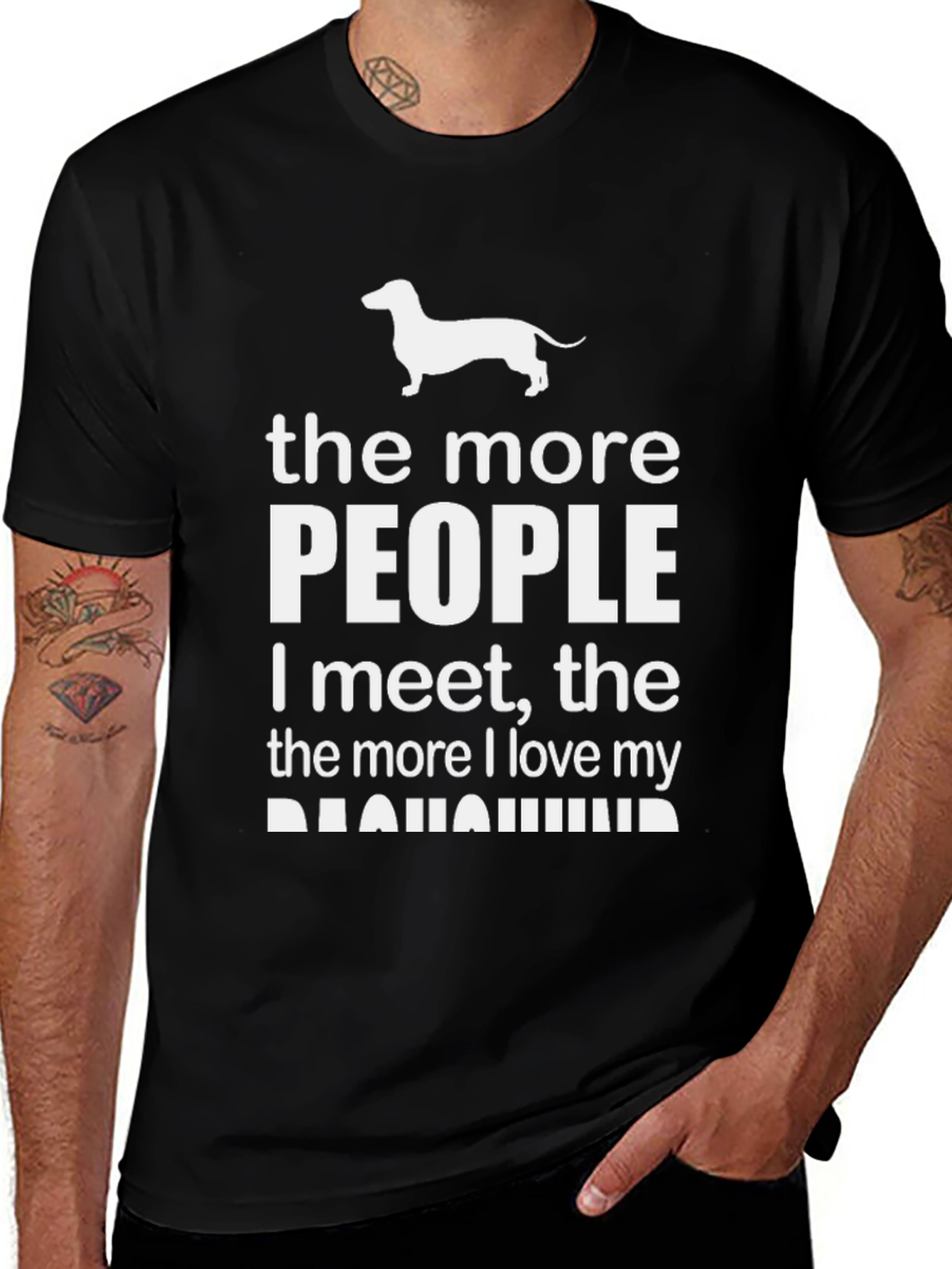Dachshund Lover T-Shirt: More People More Love!
