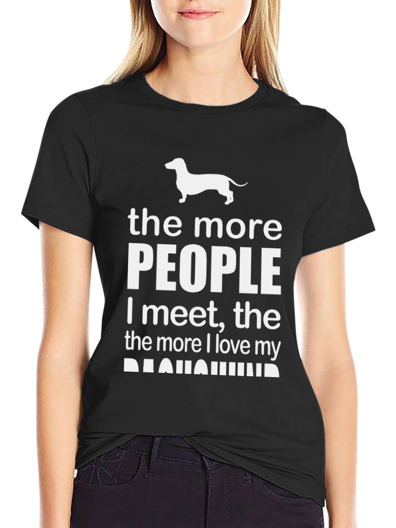 Dachshund Lover T-Shirt: More People More Love!