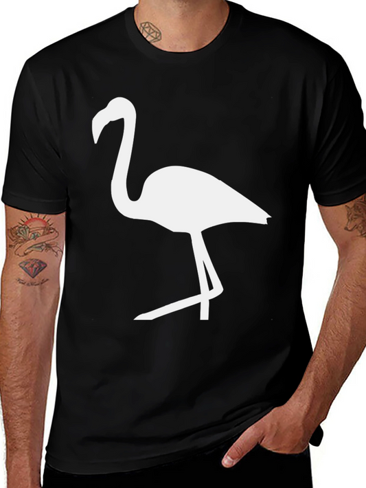 Black Flamingo Graphic Tee - Casual Comfort