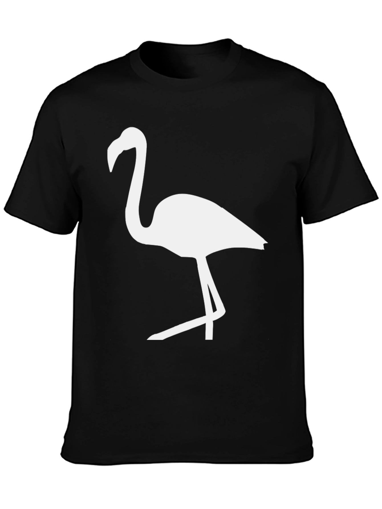 Black Flamingo Graphic Tee - Casual Comfort