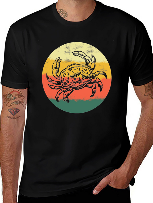 Vintage Crab Graphic T-Shirt