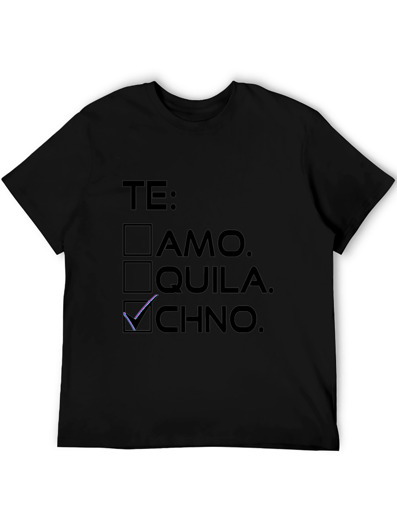 Te Techno Black T-Shirt