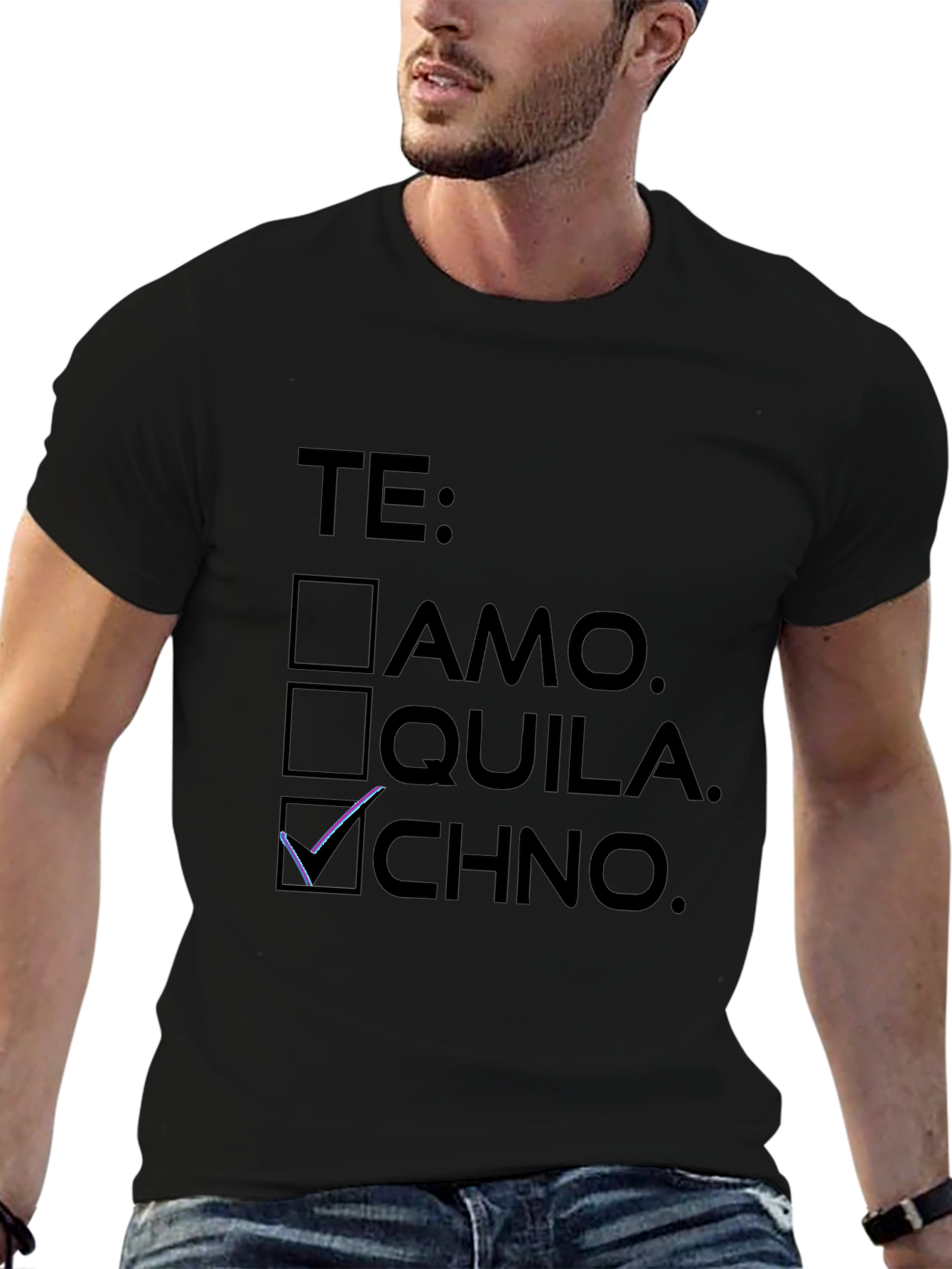 Te Techno Black T-Shirt