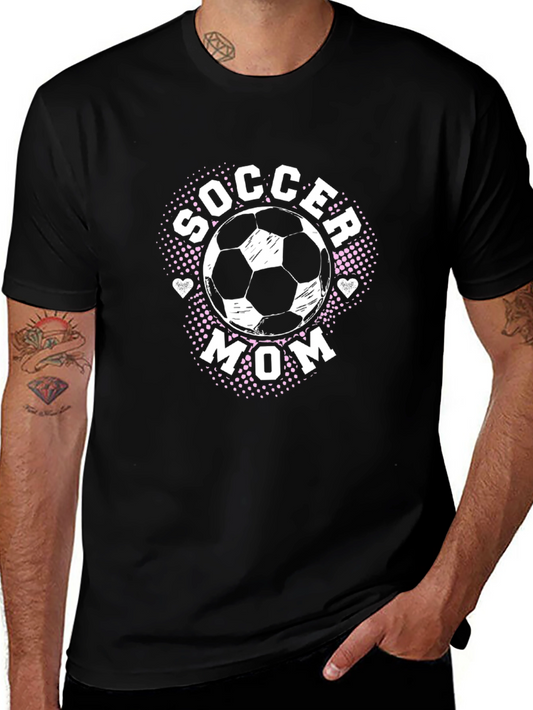 Soccer Mom Graphic T-Shirt - Black