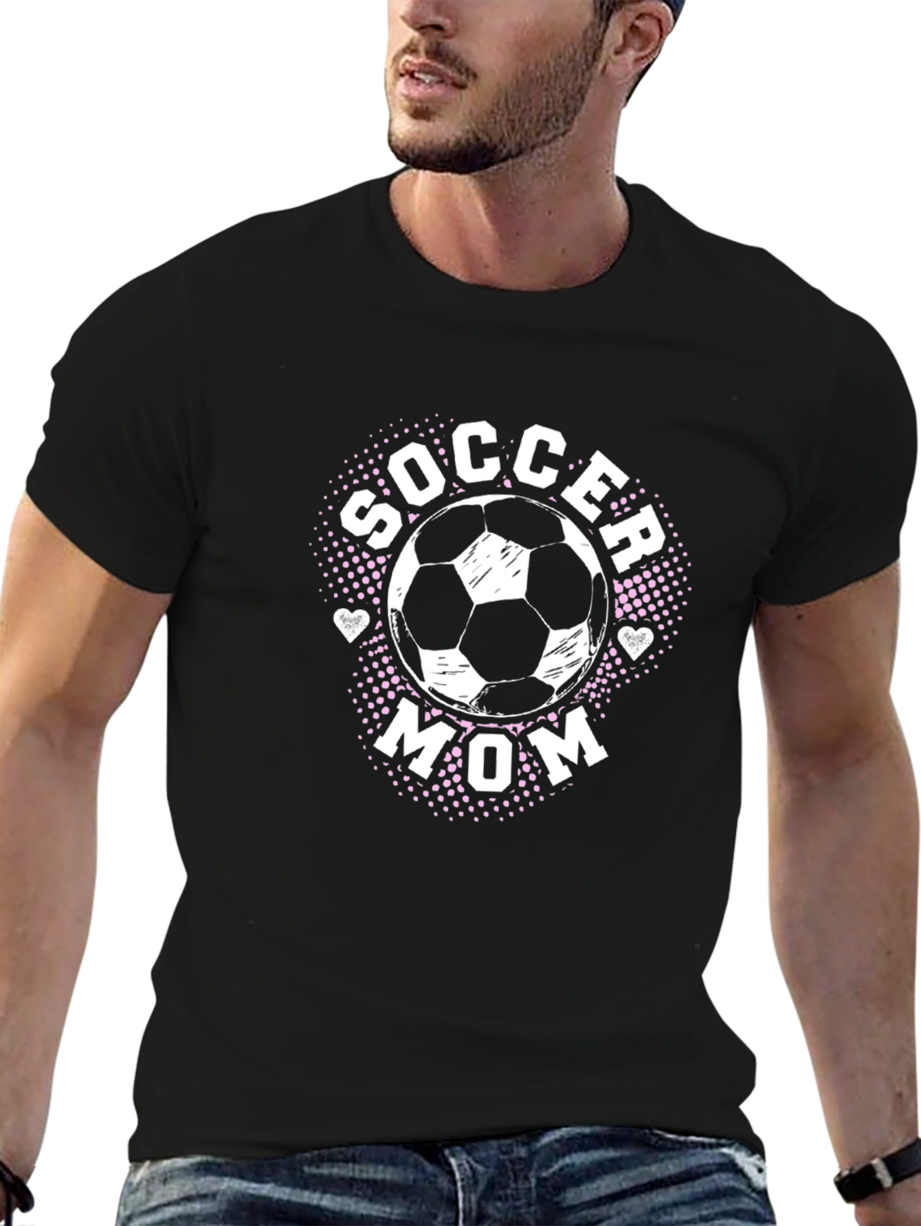 Soccer Mom Graphic T-Shirt - Black
