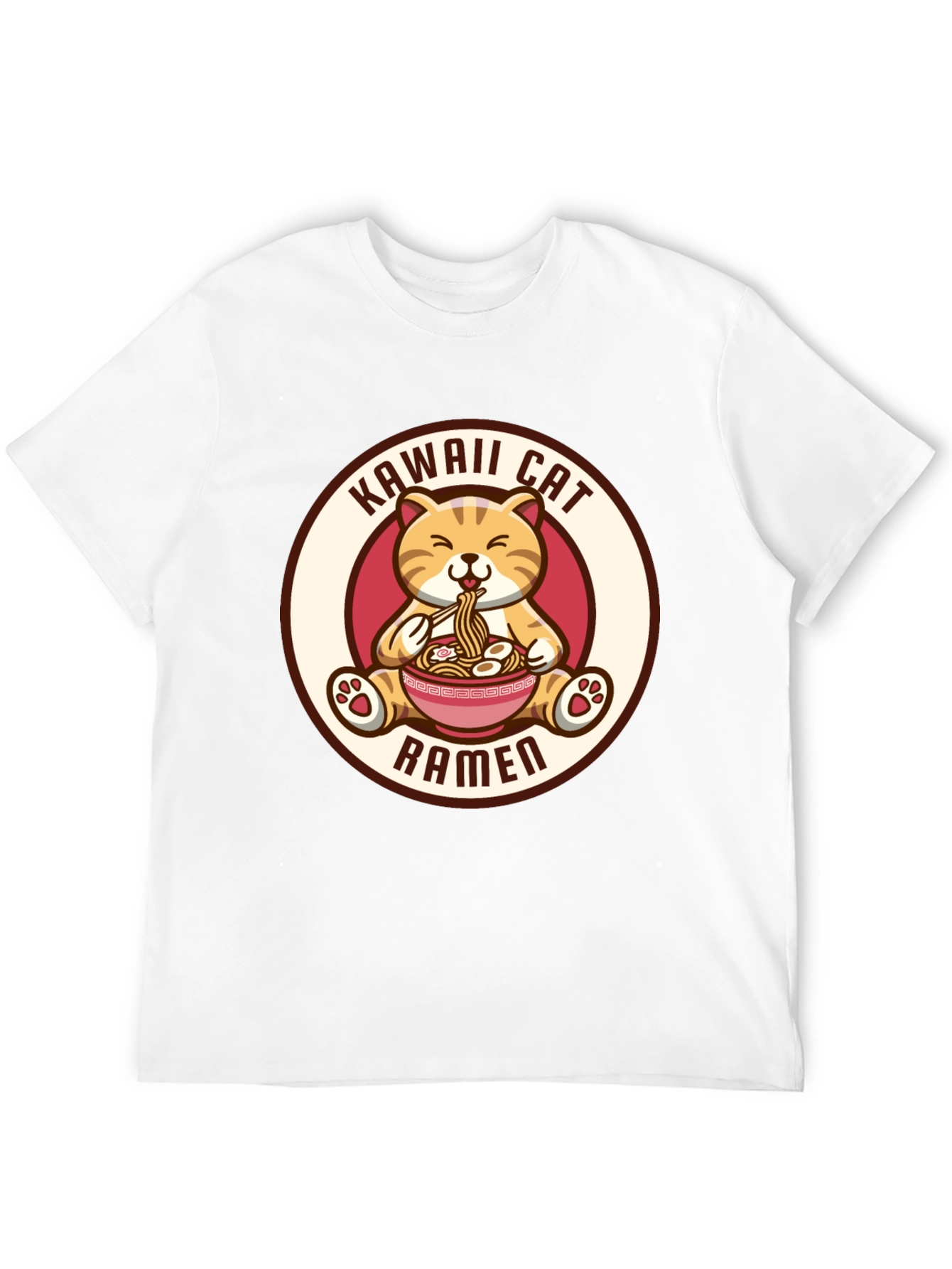 Kawaii Cat Ramen T-Shirt - Cute Anime Shirt