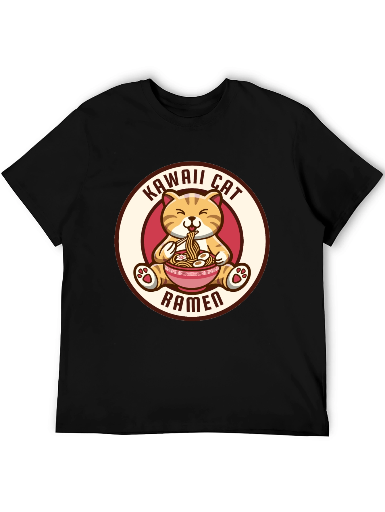 Kawaii Cat Ramen T-Shirt - Cute Anime Shirt